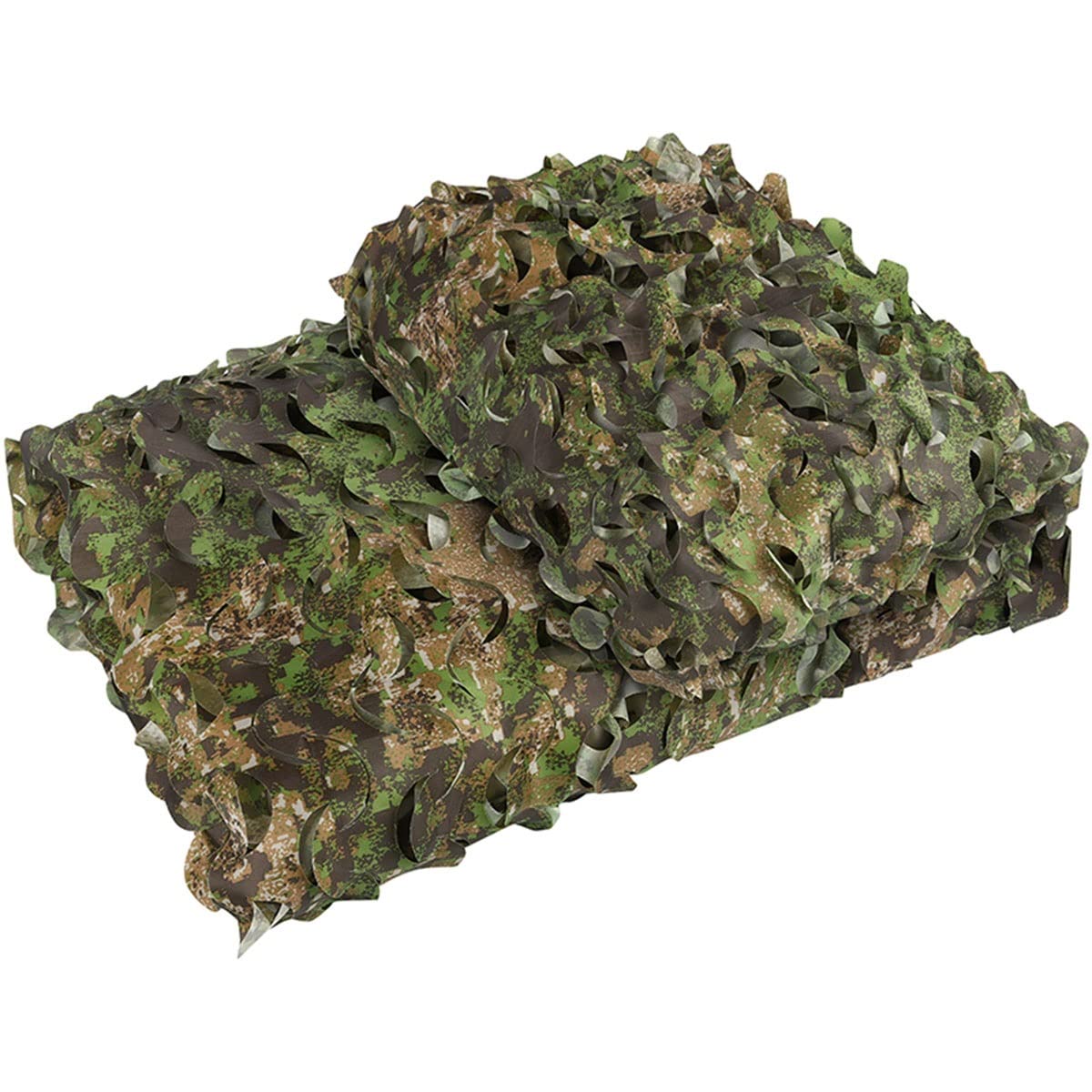 HUKSXZ Camouflage Netting - 1.5m x 9m Green Military Camo Mesh for Hunting Blinds, Shooting Range, Outdoor Concealment & Military Theme Party Decorations - Sun Shade, Privacy Screen & Garden Protection