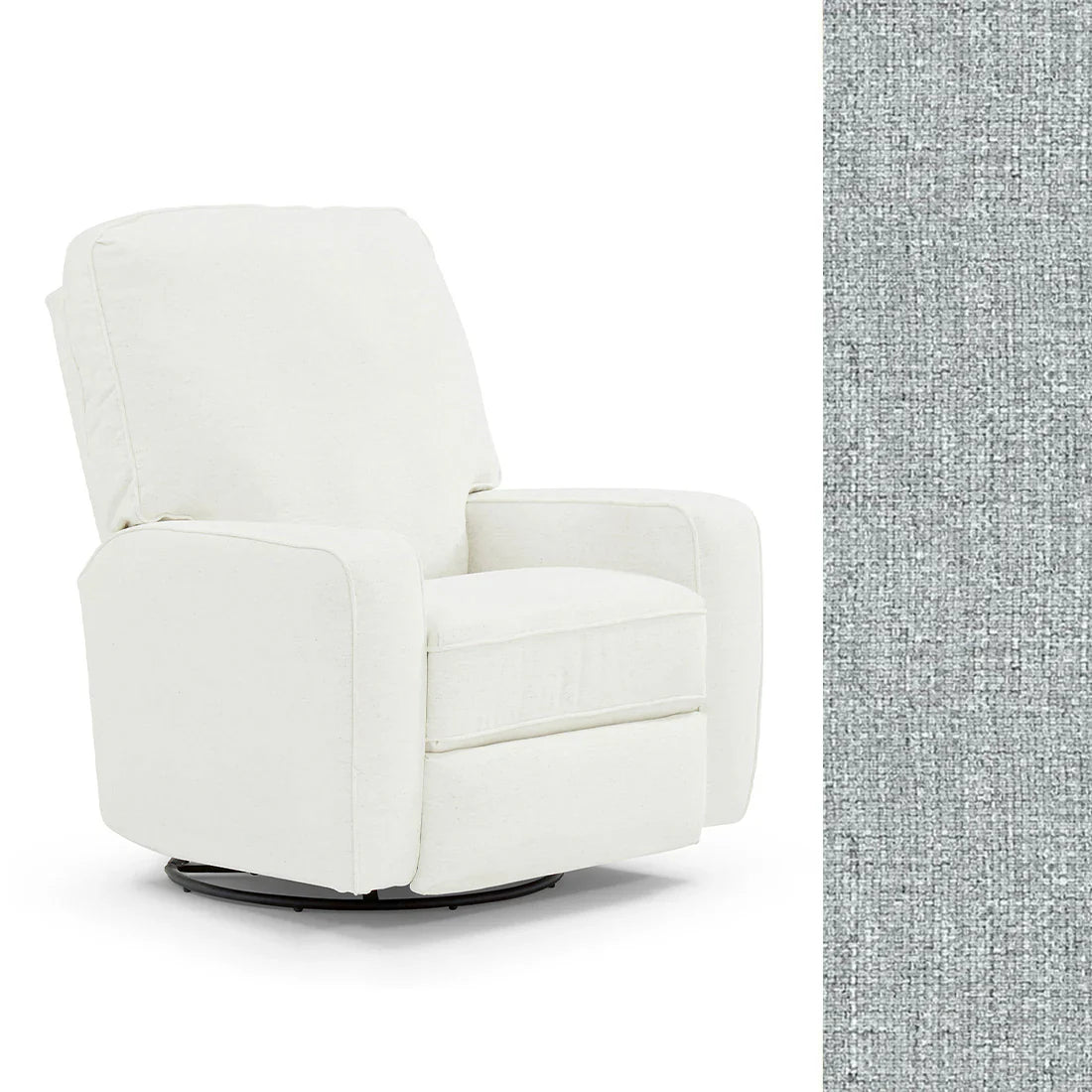 Bilana Swivel Glider Recliner Chair - Best Comfort for Living Room, Nursery & Office - Ergonomic Design with Smooth 360° Rotation