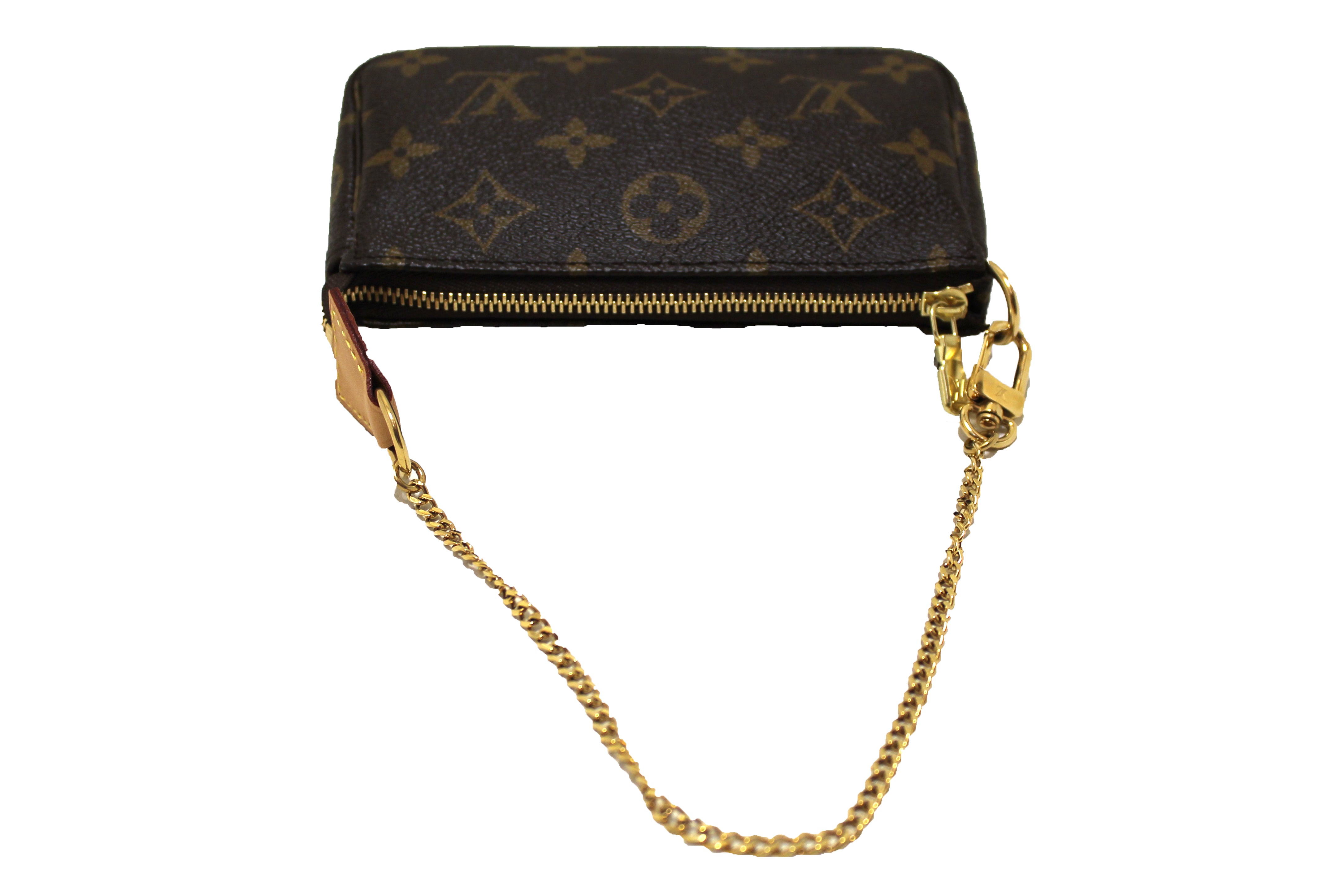 Authentic Louis Vuitton Monogram Canvas Mini Pochette Crossbody Bag - Luxury Women's Clutch Purse for Evening Parties, Date Night & Travel Accessories