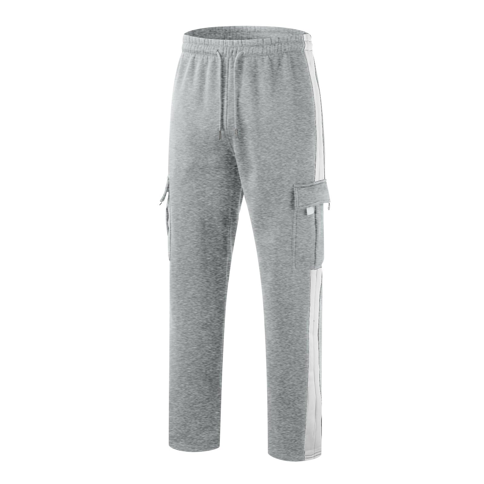 **Men's Cargo Sweatpants - Big & Tall Jogger Pants with Drawstring & Pockets - Workout, Running, Golf & Casual Wear**    **Perfect for Gym, Outdoor Activities, Work & Everyday Comfort**
