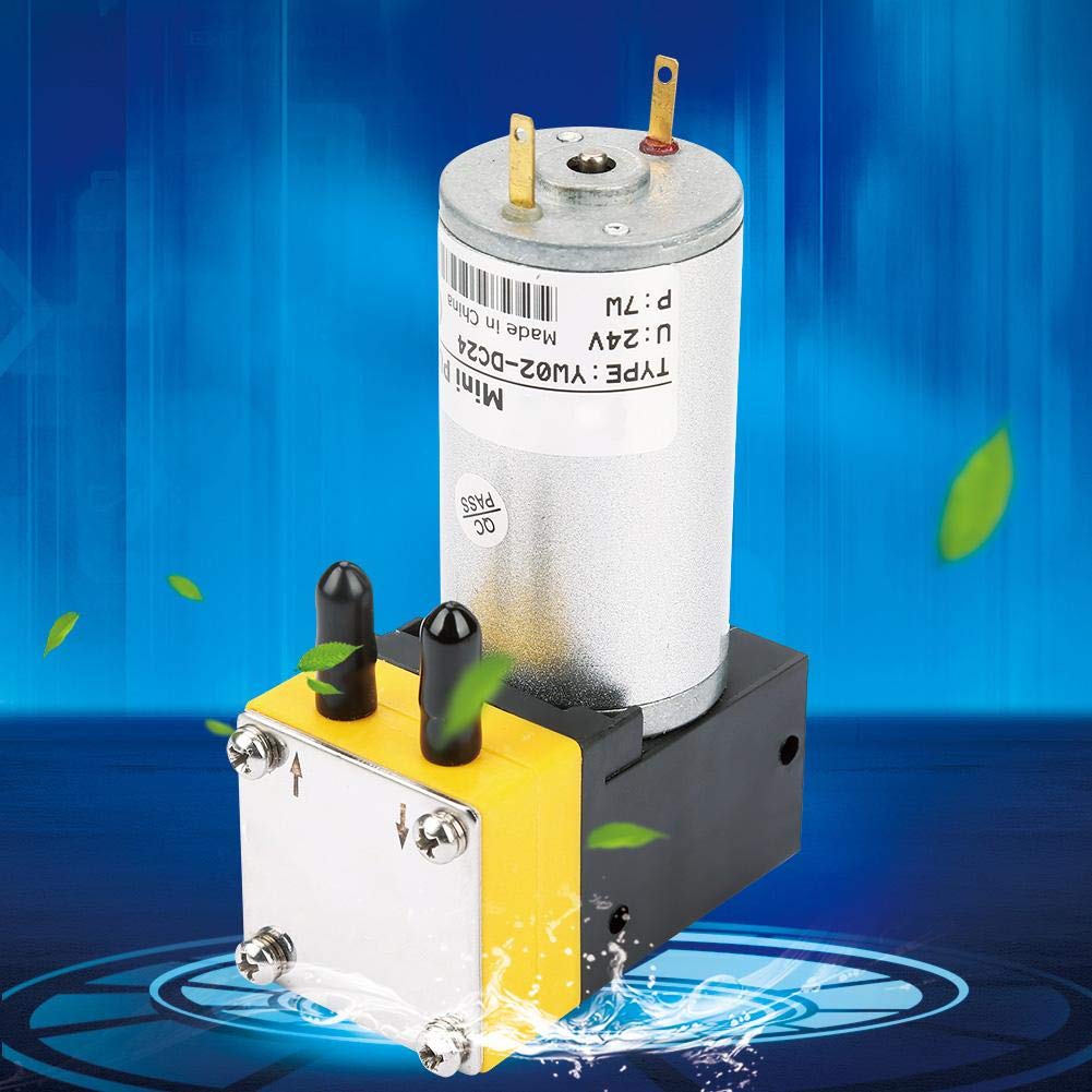 24V Mini Diaphragm Pump 0.4-1L/min - Air & Liquid Transfer Vacuum Pump for Aquariums, Medical Devices & Laboratory Equipment
