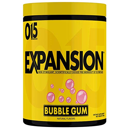 O15 Nutrition Expansion - 20 Servings Bubble Gum Flavor | Premium Pre-Workout Supplement for Gym & Fitness Enthusiasts | Ideal for Energy Boost Before Training Sessions
