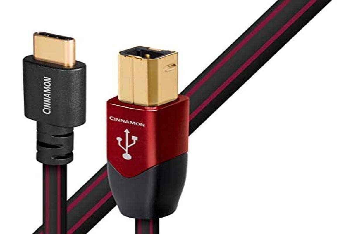 AudioQuest 0.75M Cinnamon USB 2.0 Cable (A to B) - High-Speed Data Transfer for Computers, Printers & Audio Equipment