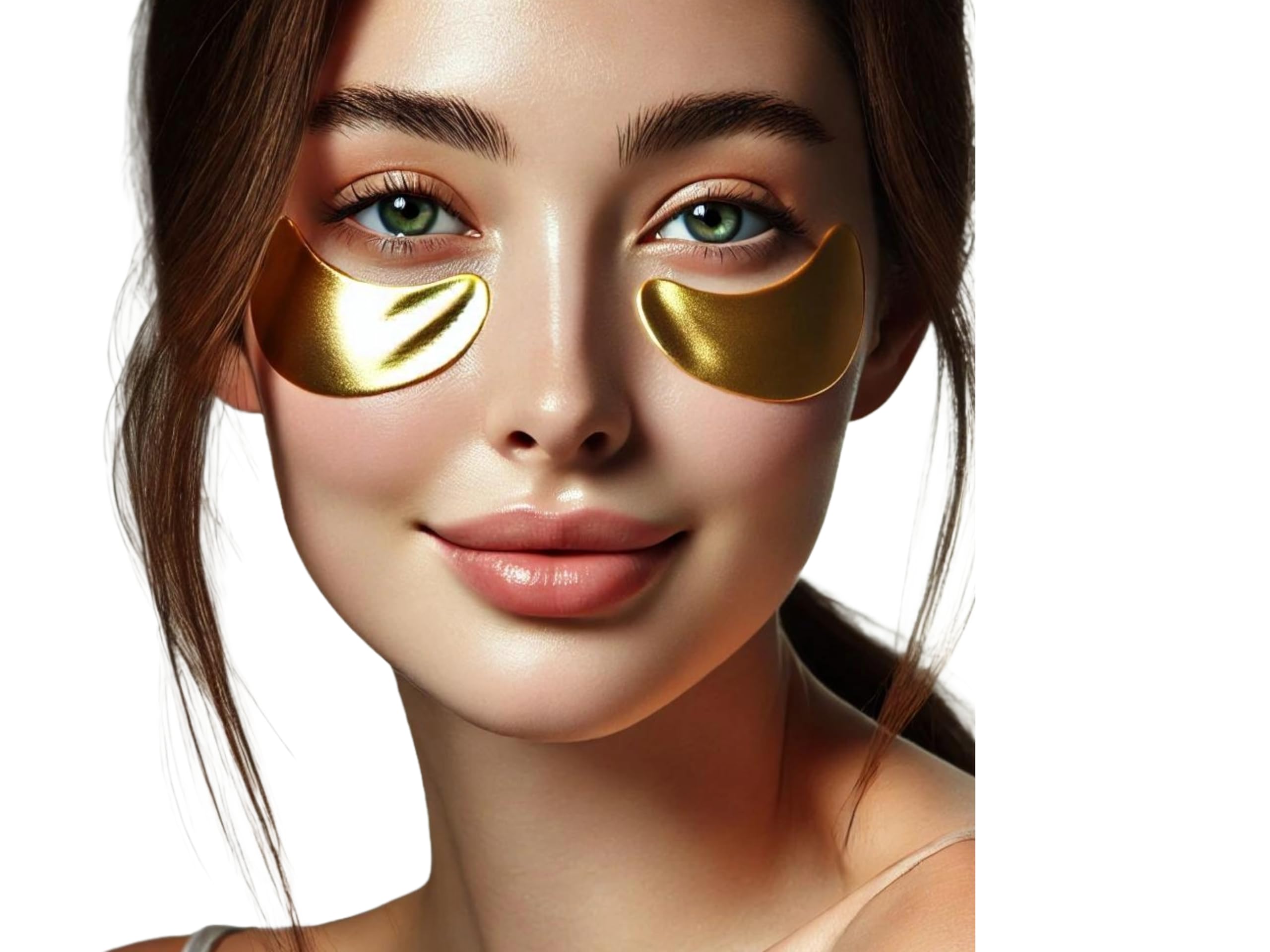 24K Gold Collagen Eye Mask Patches - 30 Pairs for Dark Circles, Puffy Eyes & Wrinkles | Under Eye Treatment for Skin Care & Anti-Aging | Perfect for Night Routine, Travel & Spa Days