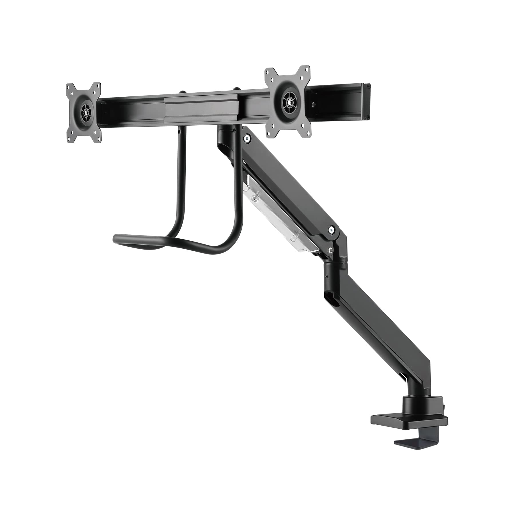 10-32 Inch Flat Screen TV Desk Mount with Clamp & Grommet Base - Space Saving Monitor Stand for Home Office, Gaming & Workspace Setup
