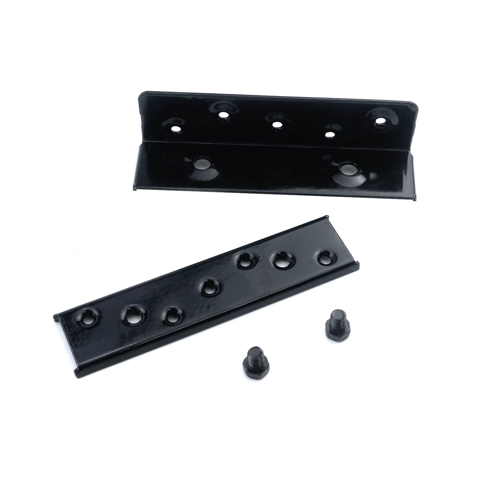 T Tulead 6-Inch Heavy Duty Bed Rail Brackets - Cold-Rolled Steel Bed Frame Connectors - Pack of 4 for Secure Bed Rail, Headboard & Footboard Installation - Perfect for Bedroom Furniture Assembly and DIY Bed Frame Projects