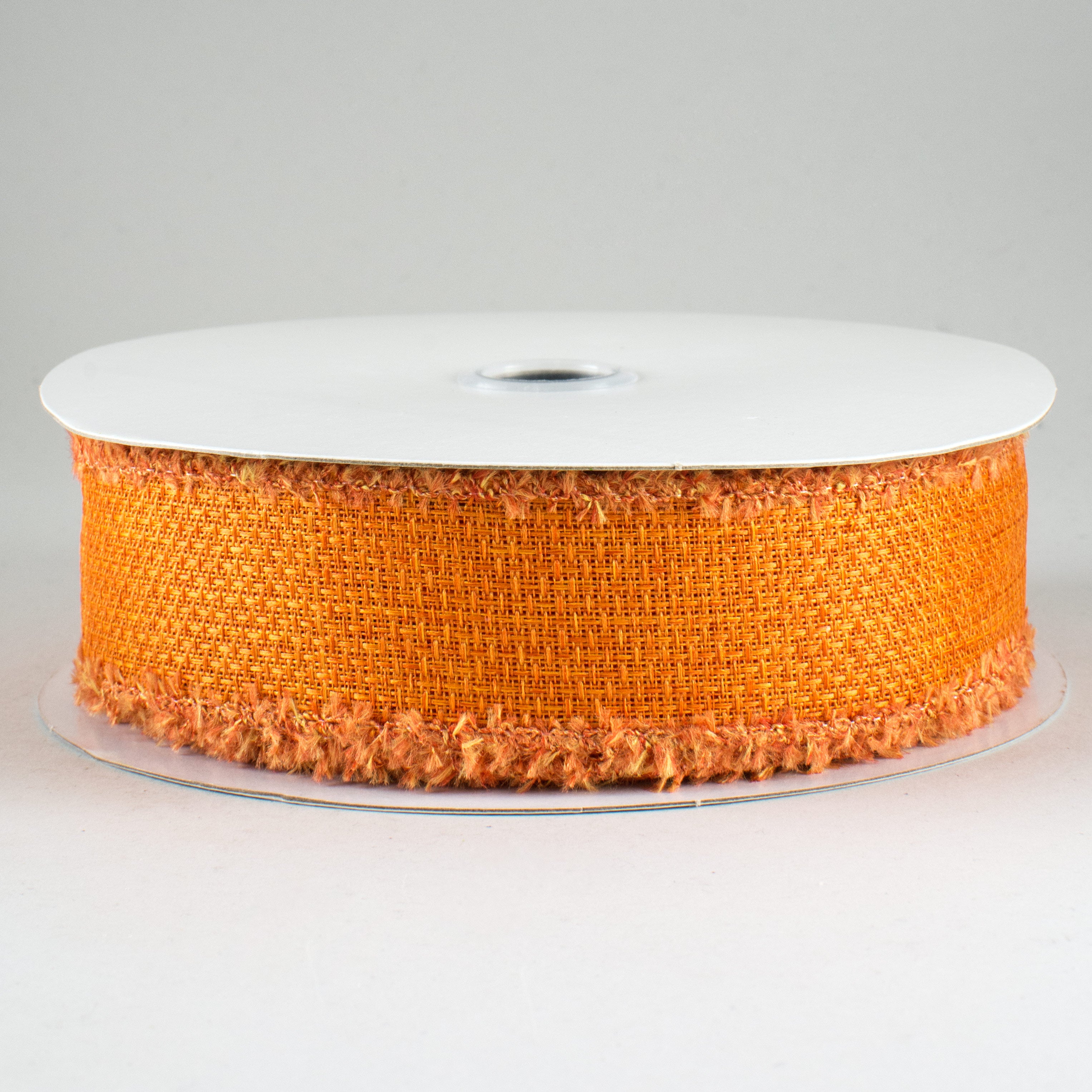 1.5 Inch Chenille Edge Ribbon - Orange Craft Ribbon (10 Yards) for DIY Scrapbooking, Gift Wrapping & Home Decor