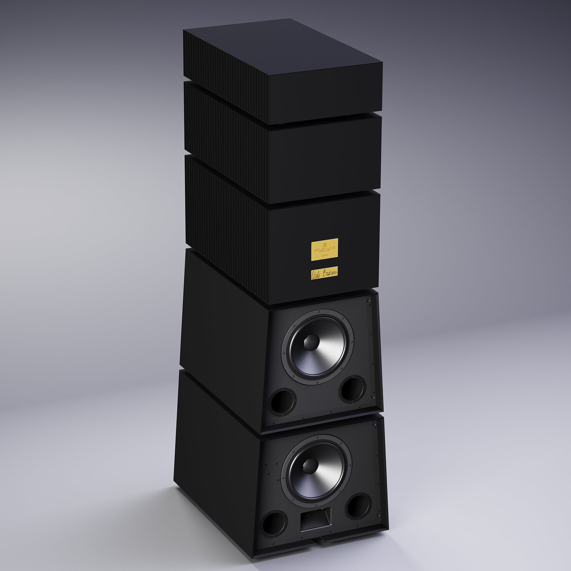 Goldmund GAIA Premium Active Wireless Bluetooth Speakers - High-Fidelity Sound for Home Theater, Music Studio & Audiophile Listening