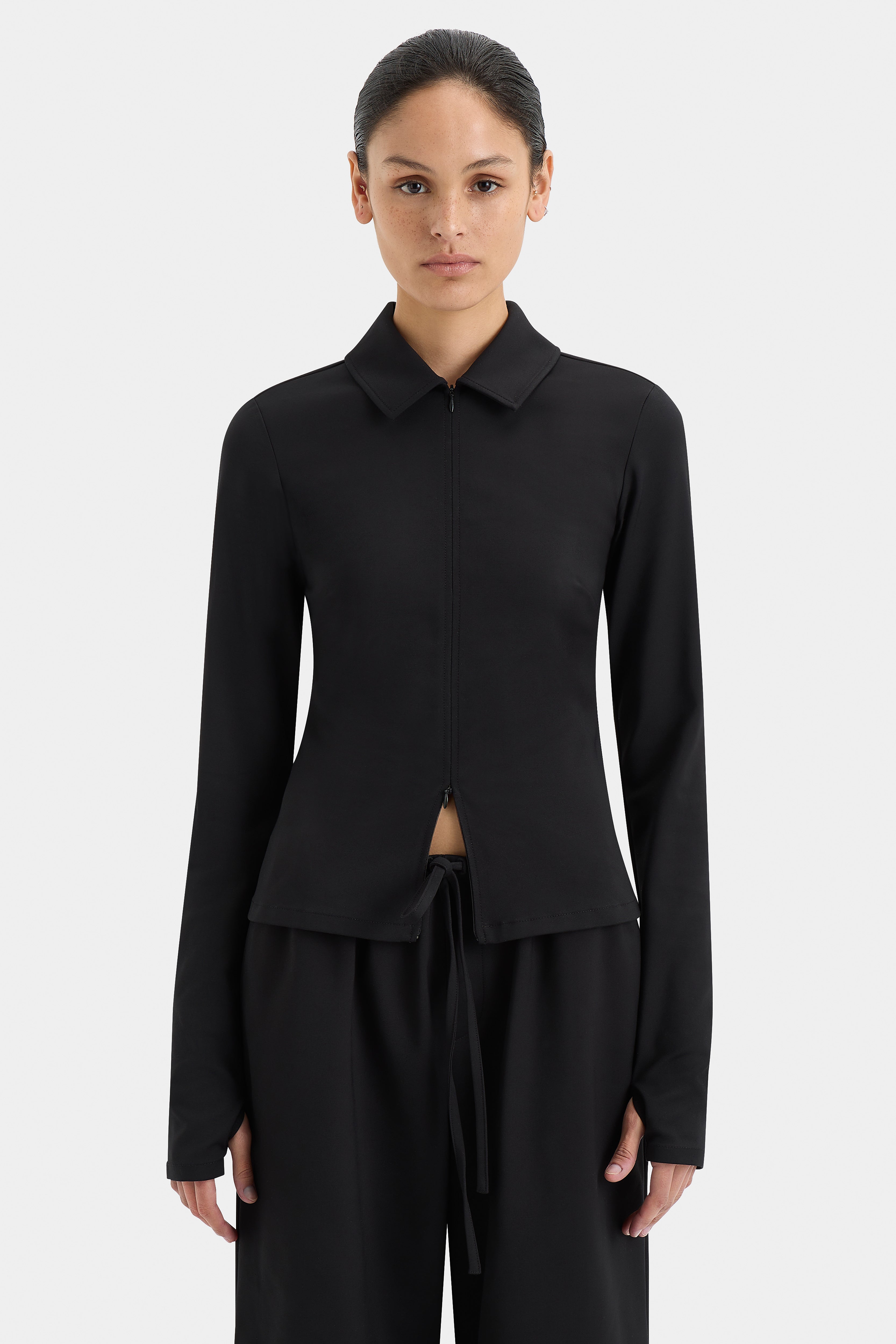 Oscar Black Zip Top Hoodie - Stylish & Comfortable for Casual Wear & Outdoor Activities