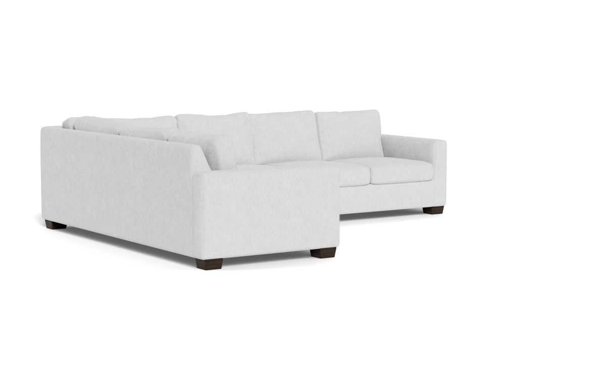 Track 121 Left Corner Sectional Sofa - Modern L-Shaped Couch for Living Room, Family Room & Home Theater - Comfortable Fabric Sectional with Chaise Lounge