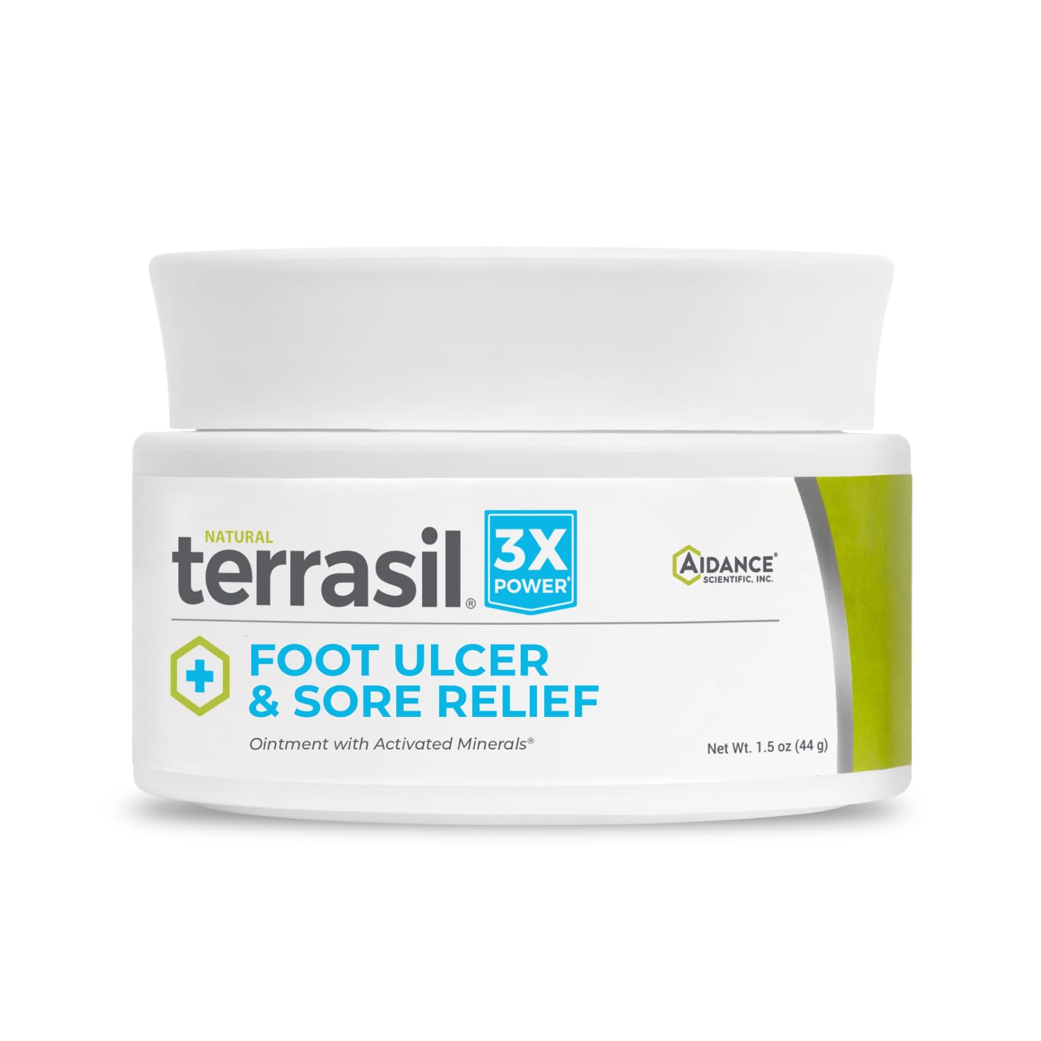 Terrasil Foot Ulcer Cream - Fast Healing Treatment for Leg Ulcers & Sores | Natural Sore Relief with 3X Action Formula (1.5 oz) | Diabetic Foot Care & Wound Healing Solution for Daily Use