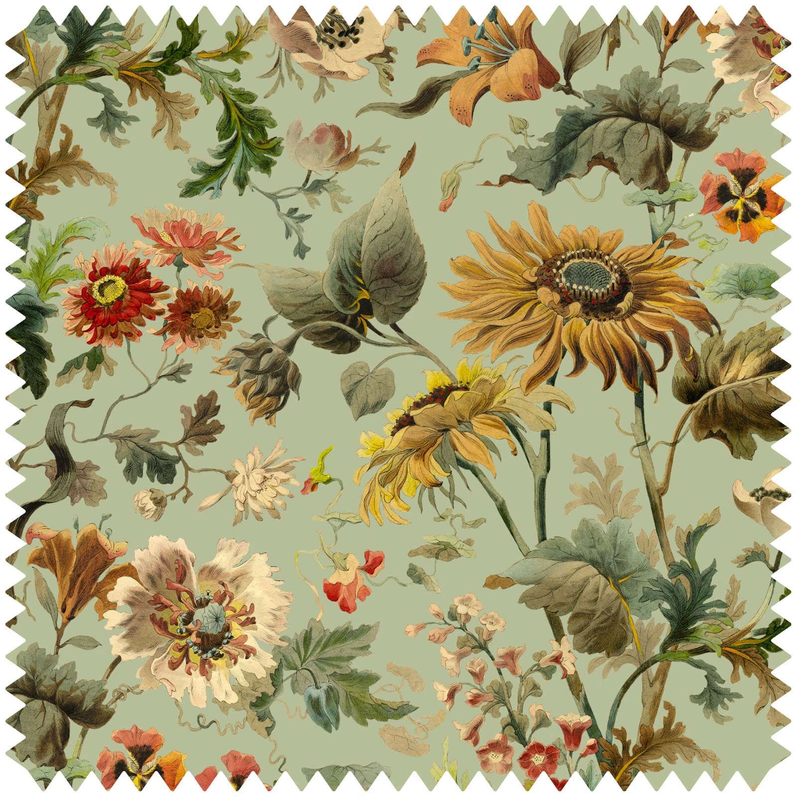AVALON Premium Cotton Linen Fabric - Natural Apple Print Design for DIY Sewing, Home Decor & Craft Projects | Perfect for Curtains, Table Runners, and Upholstery