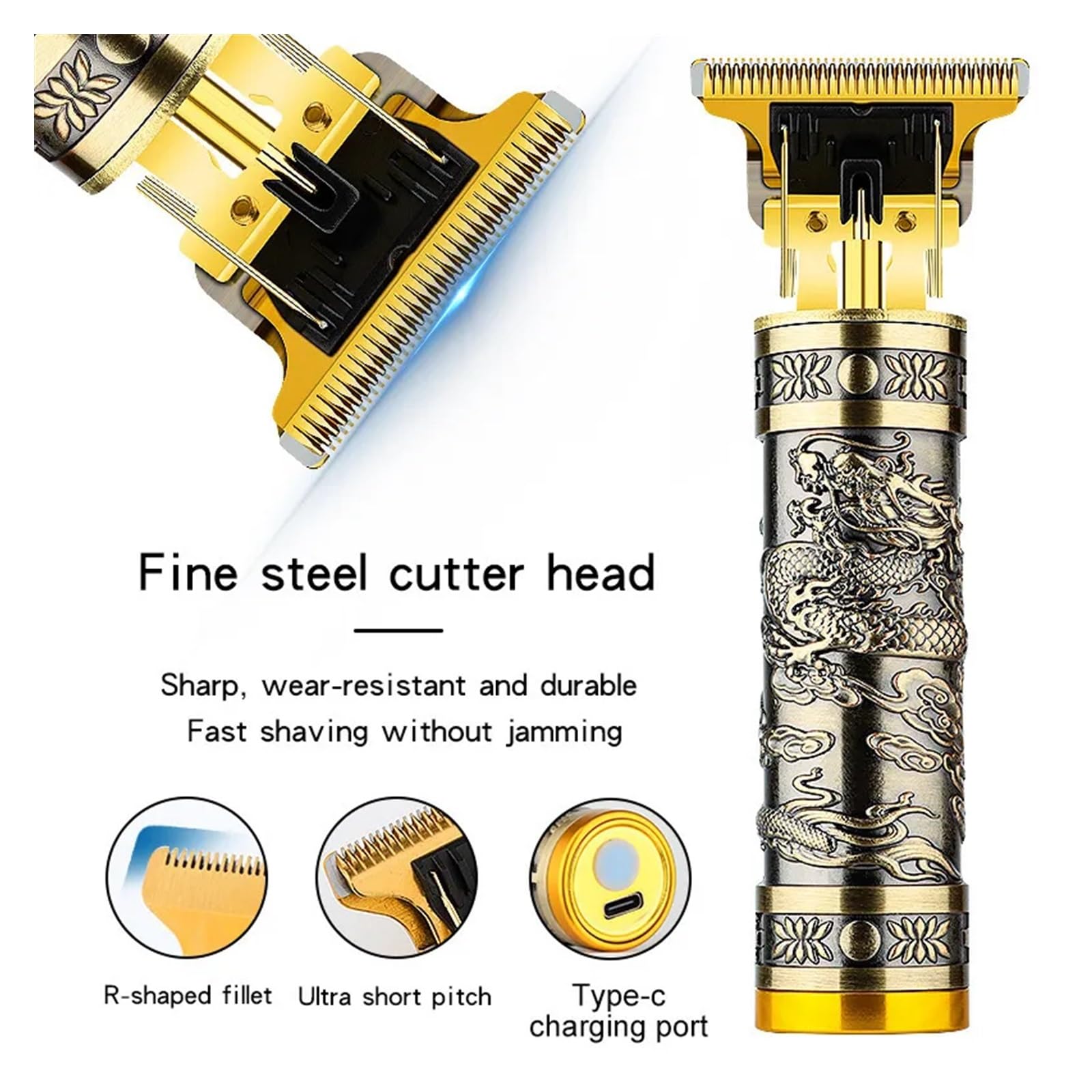 Professional 2-in-1 Electric Hair Clipper & Shaver - Rechargeable Cordless Hair Trimmer with Oil Head for Men's Grooming, Barber Salon & Home Use (Green) - Perfect for Beard Trimming, Hair Cutting & Styling