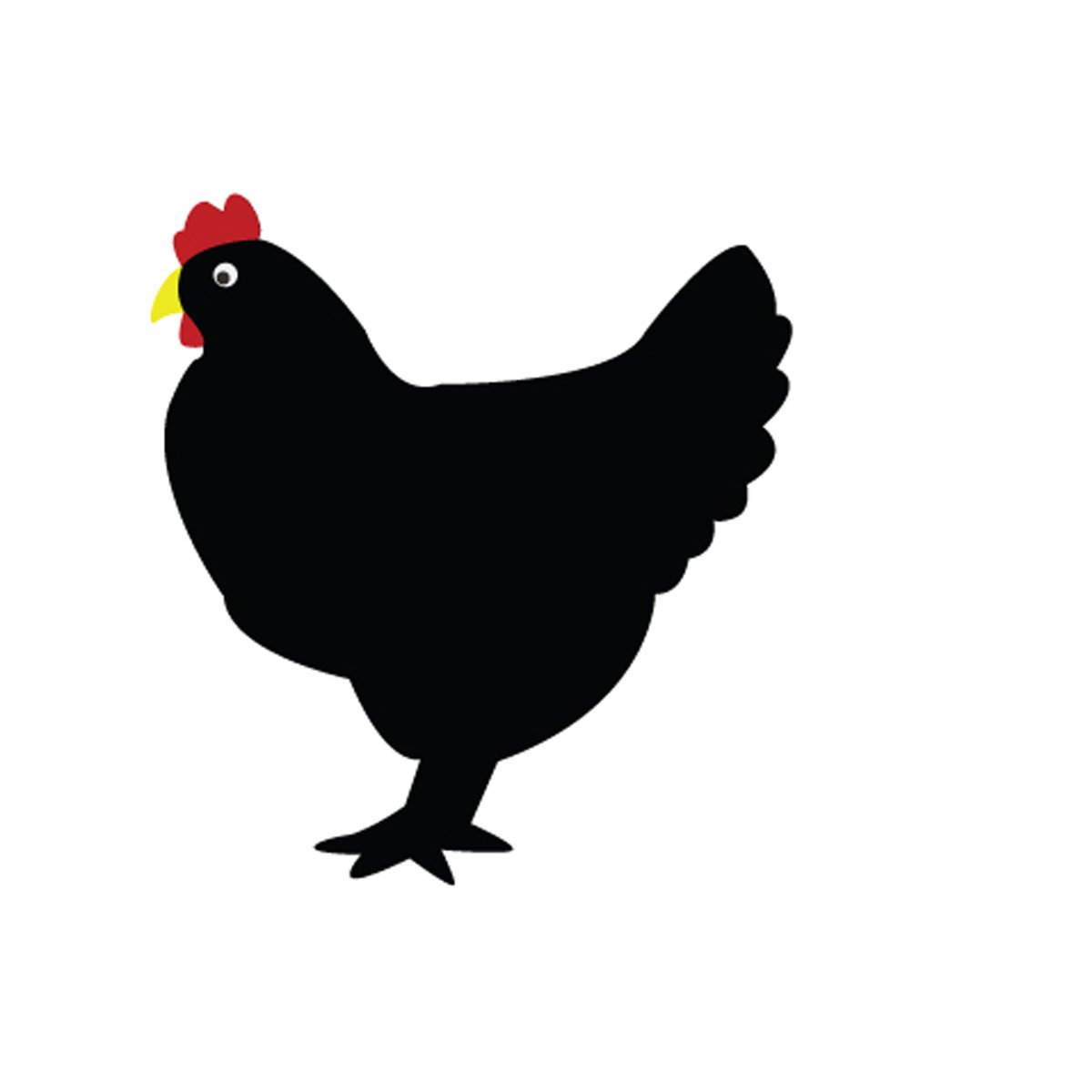 Chalk It Up Rooster 2' x 1.77' Decorative Chalkboard Sign - Vintage Farmhouse Wall Decor for Kitchen, Classroom, or Coffee Shop