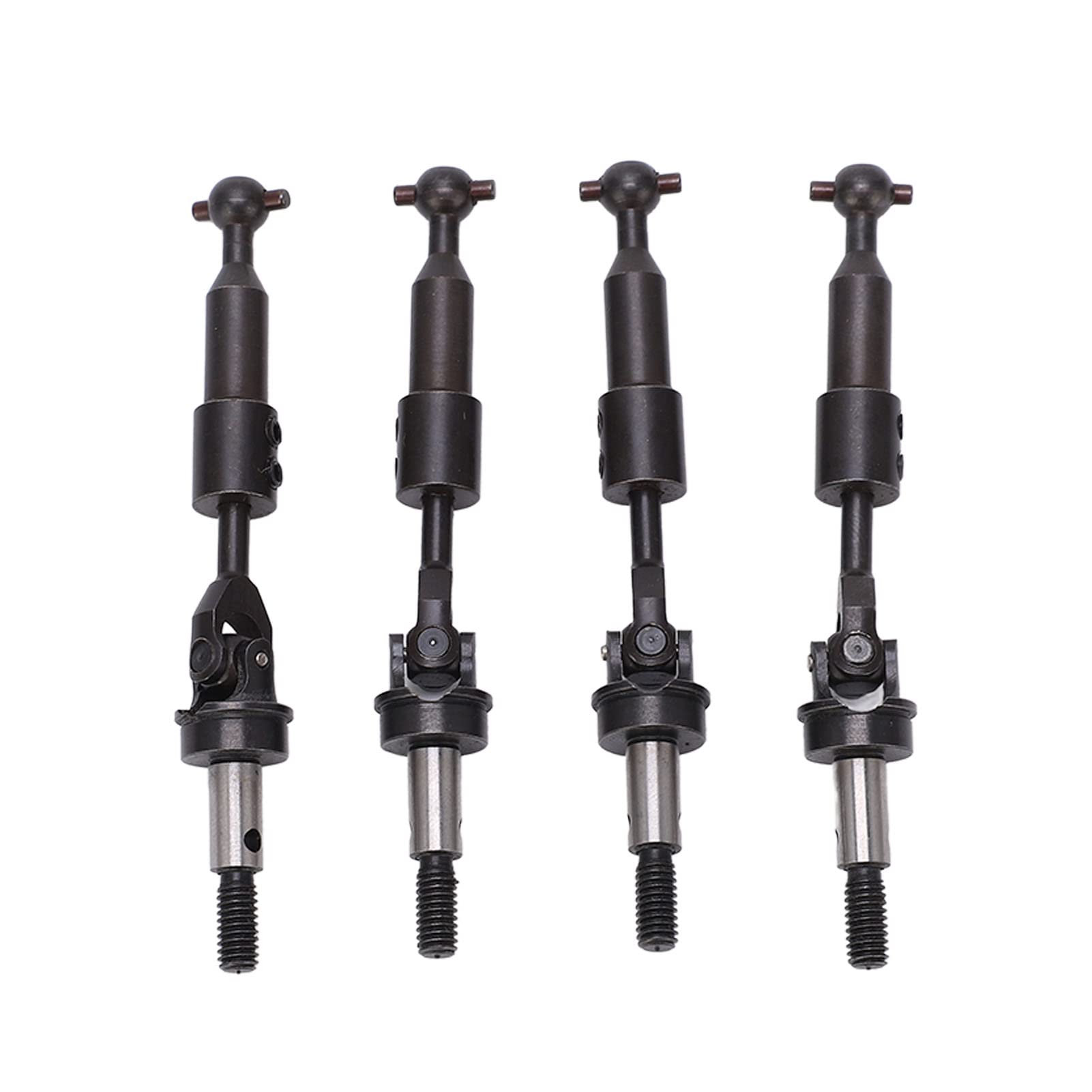 Upgraded SUNGOOYUE CVD Center Drive Shaft for 1/10 RC Cars - 4Pcs Steel Drive Axle Compatible with HSP 94123 Model - Perfect for Off-Road Racing & Drifting Performance Tuning