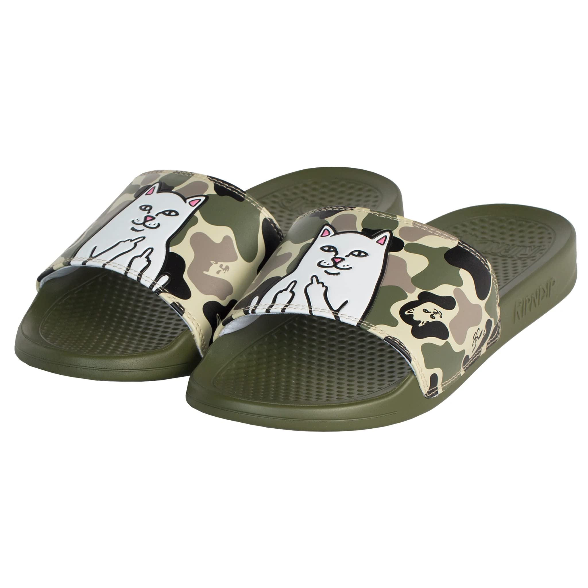 Lord Nermal Slides (Army Camo) - Comfortable Men's Casual Slide Sandals for Outdoor, Beach, and Pool Wear