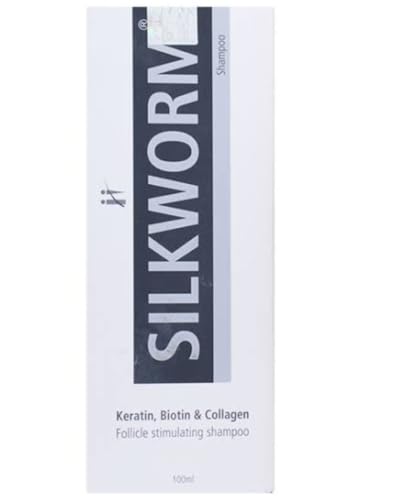 Silkworm Shampoo for Hair Growth & Repair - 100ml (1 Pack) - Natural Protein Treatment for Damaged Hair at Home or Salon