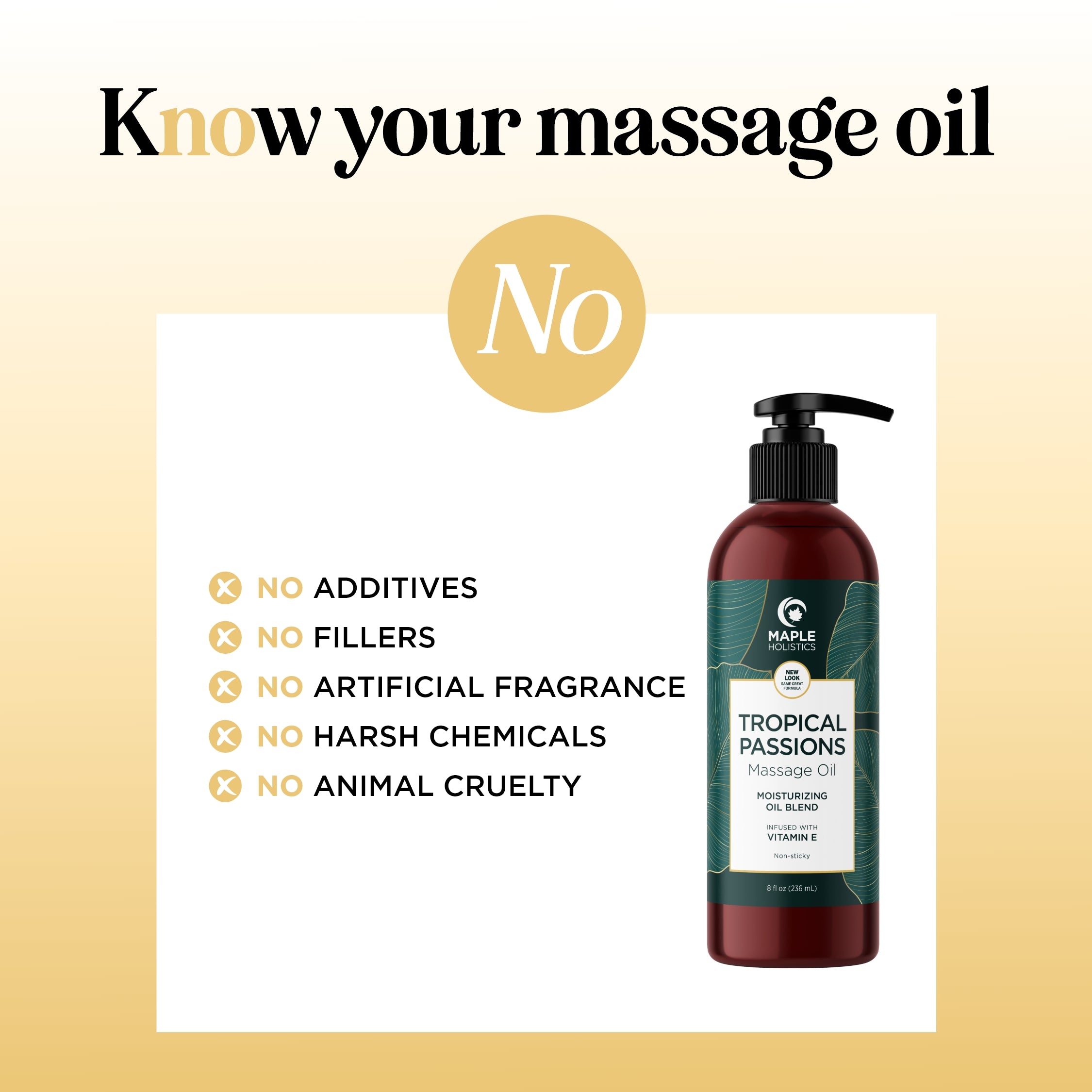 Tropical Passions Massage Oil - Relaxing & Sensual Coconut Scented Body Massage Oil for Couples - Perfect for Romantic Evenings & Spa Nights at Home