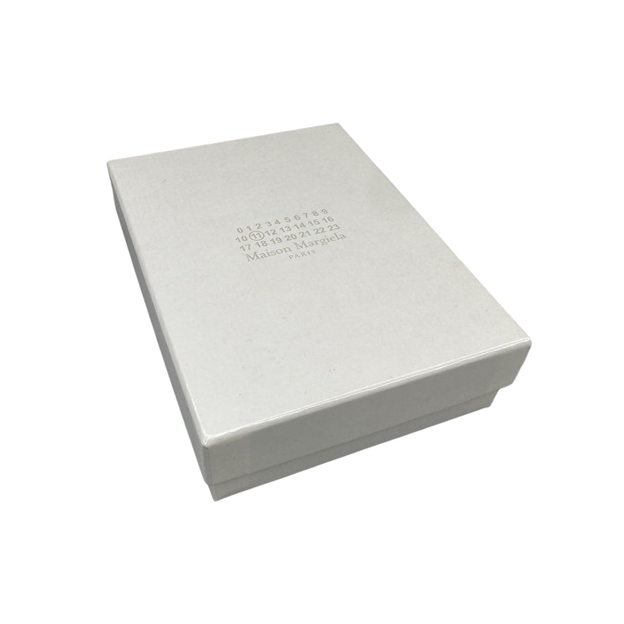 Maison Margiela Pebbled Leather Envelope Wallet - Luxury Slim Card Holder for Men & Women | Perfect for Everyday Use, Travel & Business (Black)