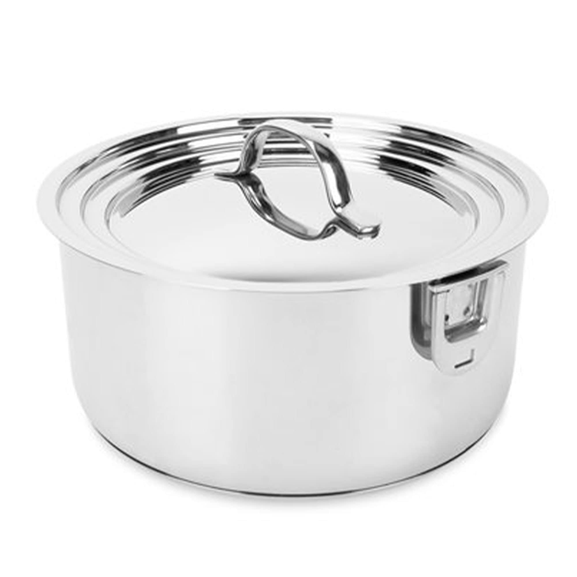 **Camco 10-Piece Stainless Steel Cookware Set with Lids – Nesting Pots & Pans, Detachable Handles & Storage Strap – Perfect for Camping, RV, Boat & Tailgating – Compact & Durable for Outdoor Cooking Adventures**