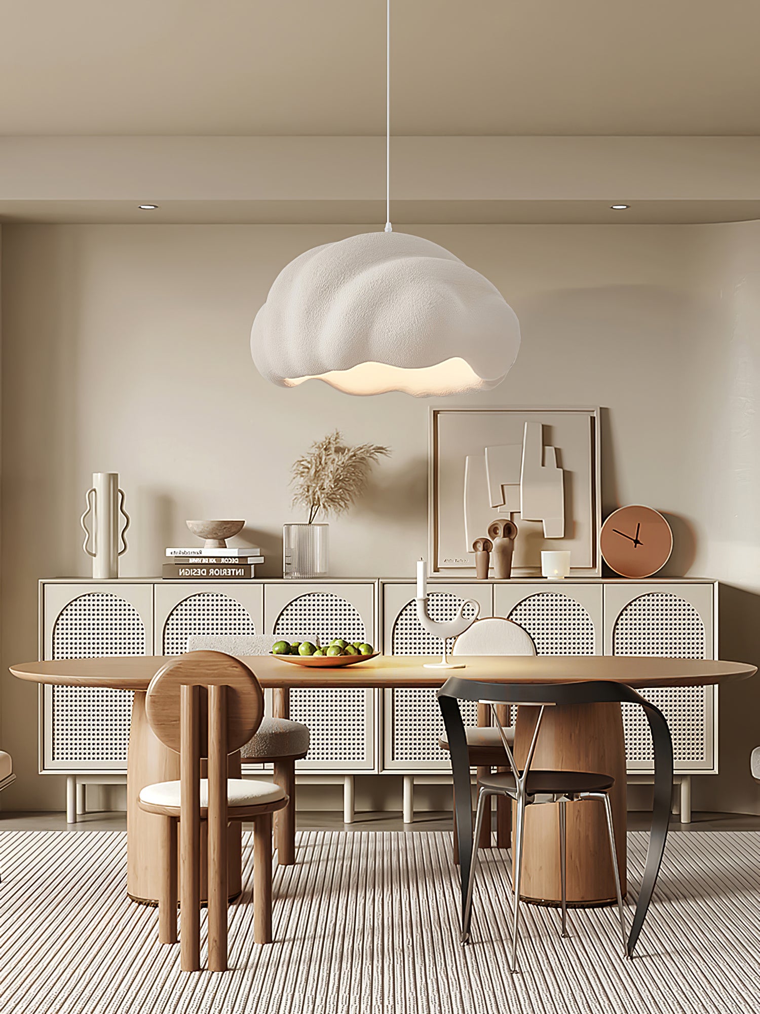 Modern Cumulus Pendant Light - Cloud-Inspired Hanging Lamp for Kitchen Island, Dining Room & Bedroom Decor - Dimmable LED Lighting Fixture