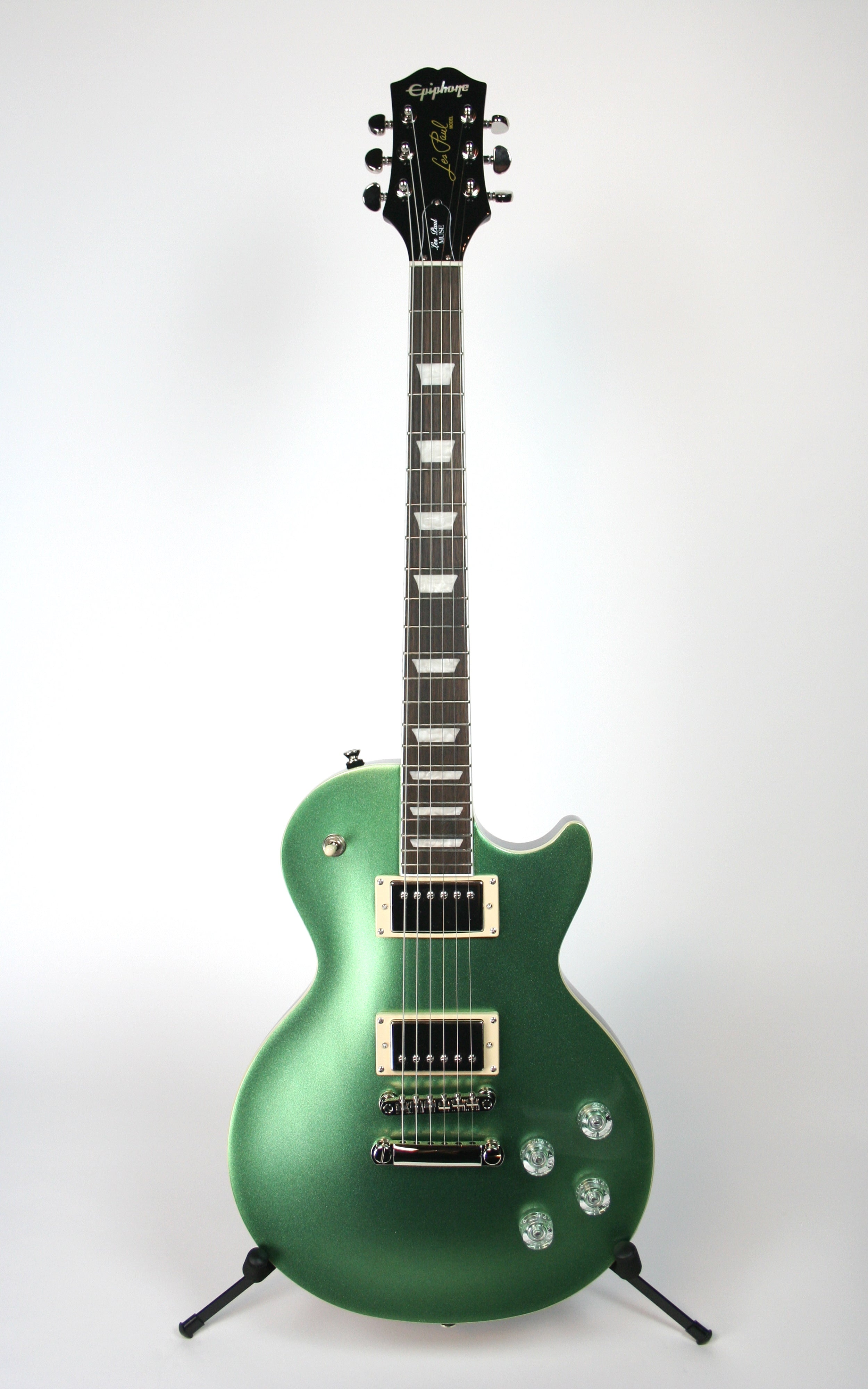 Epiphone Les Paul Muse Electric Guitar - Wanderlust Green Metallic Finish for Rock, Blues & Stage Performance