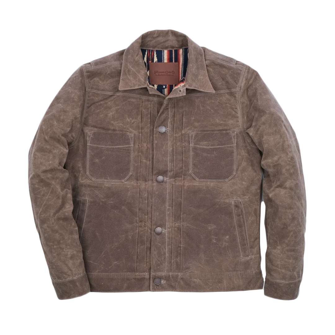 Freenote Riders Jacket in Oak Brown - Vintage Motorcycle Leather Jacket for Men - Perfect for Biking, Casual Wear & Outdoor Adventures