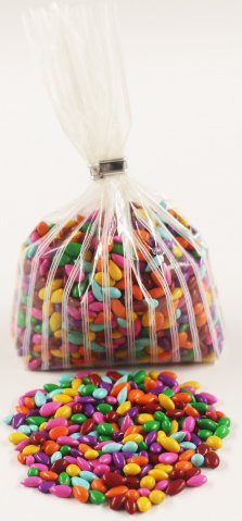 Scott's Cakes Rainbow Mix Chocolate Covered Sunflower Seeds - 1 Pound Resealable Bag - Perfect for Snacking, Baking & Party Favors