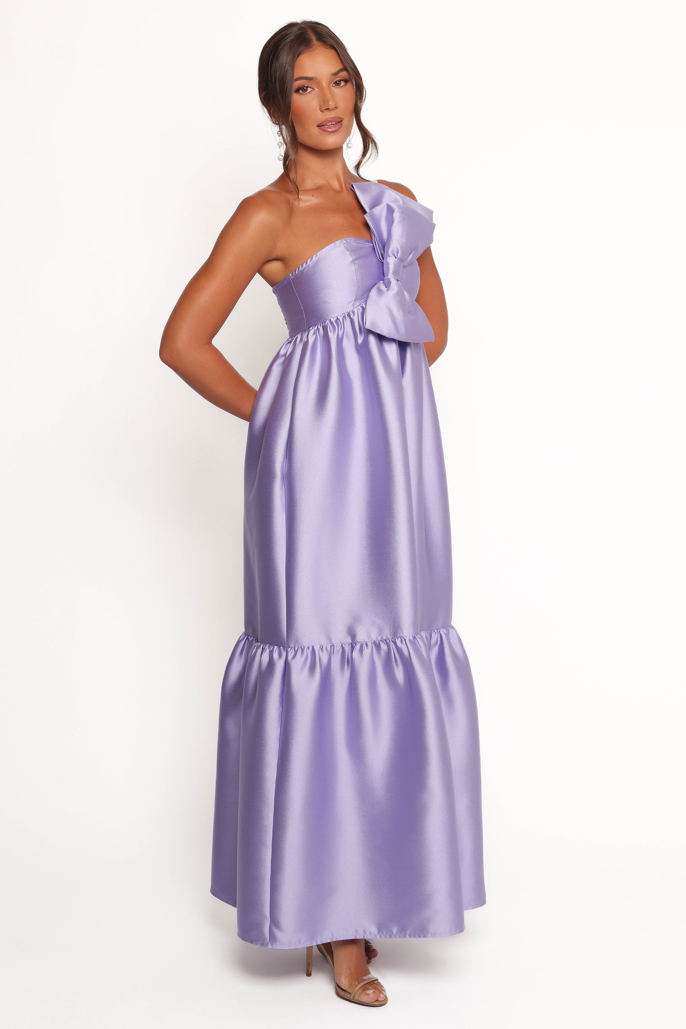 Betina Bow Front Maxi Dress - Elegant Floral Print Long Dress for Women | Perfect for Weddings, Parties & Summer Outfits