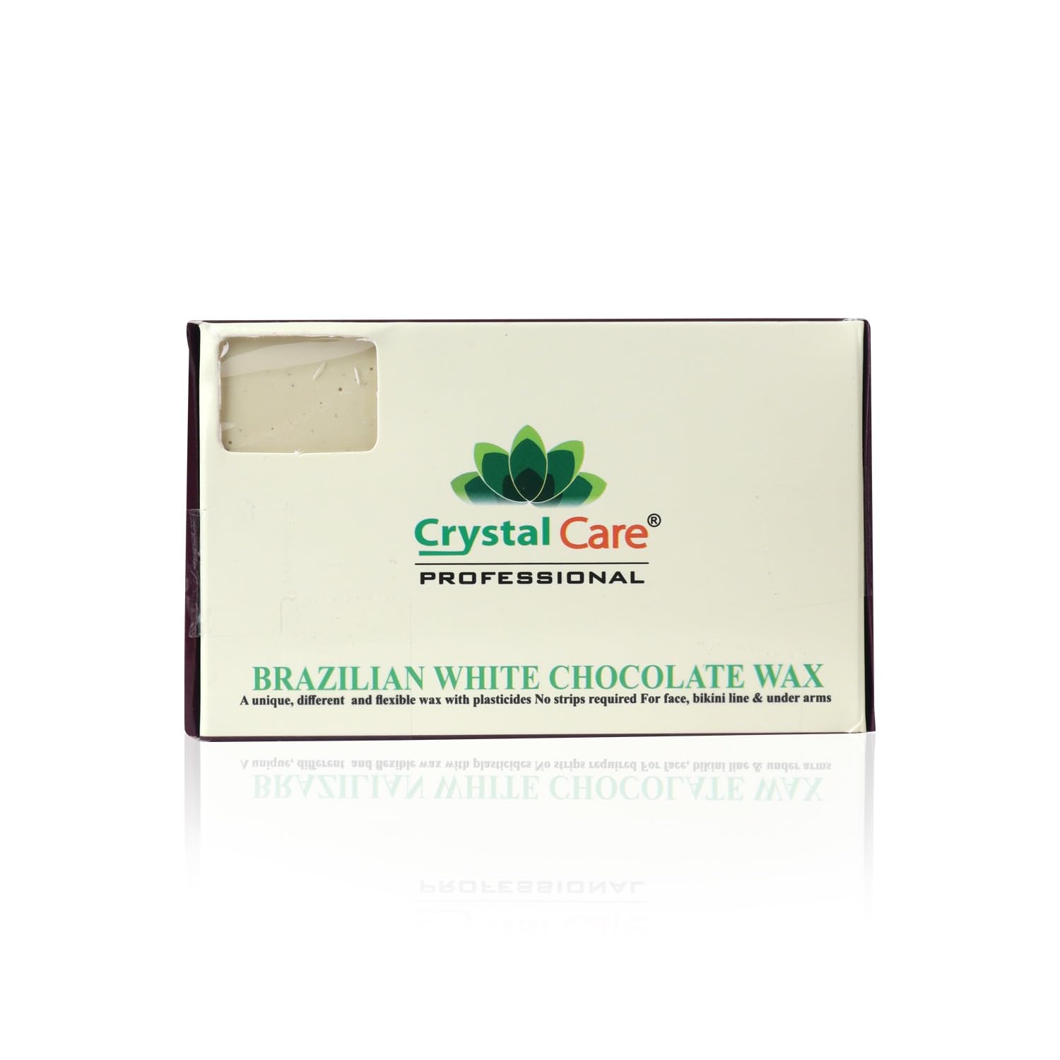CRYSTAL CARE Brazilian White Chocolate Wax - No Strips Hair Removal Wax for Face, Bikini, Underarms | 100g Gentle Depilatory Wax with Chocolate Scent | Sensitive Skin Friendly | At-Home Salon Waxing Kit (2 Pack) - Perfect for DIY Beauty & Spa Nights