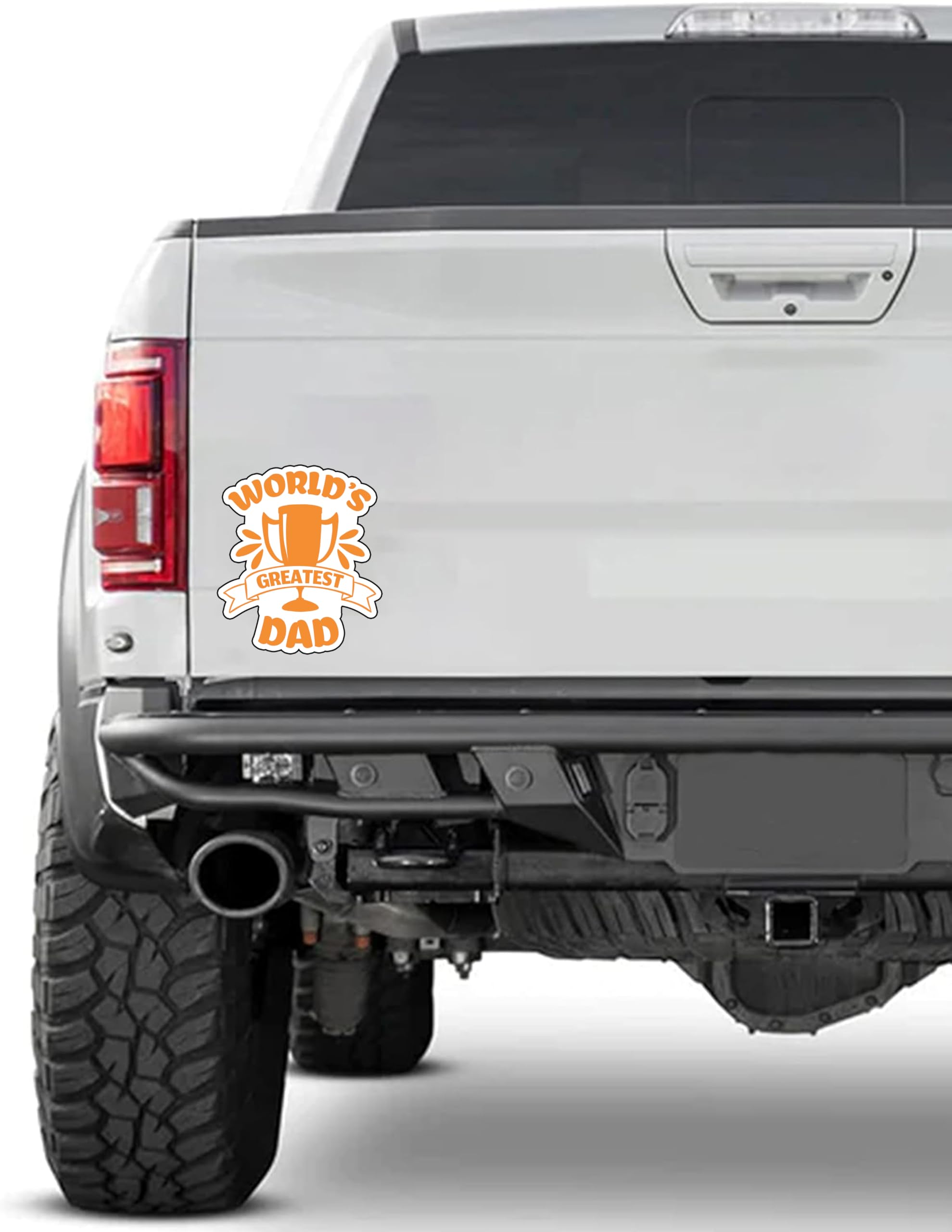 World's Greatest Dad 6-Inch Vinyl Decal Sticker - Durable, Waterproof, Weatherproof for Laptops, Cars, Water Bottles, Notebooks | Easy to Apply & Long Lasting | Perfect for Father's Day Gifts, DIY Crafts & Personalization