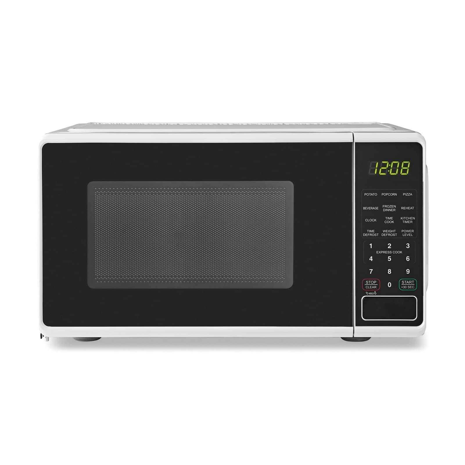 FFIME 0.7 Cu ft Compact Countertop Microwave Oven - Small White Microwave for Kitchen, Dorm, Office & RV - Fast Cooking & Reheating Meals