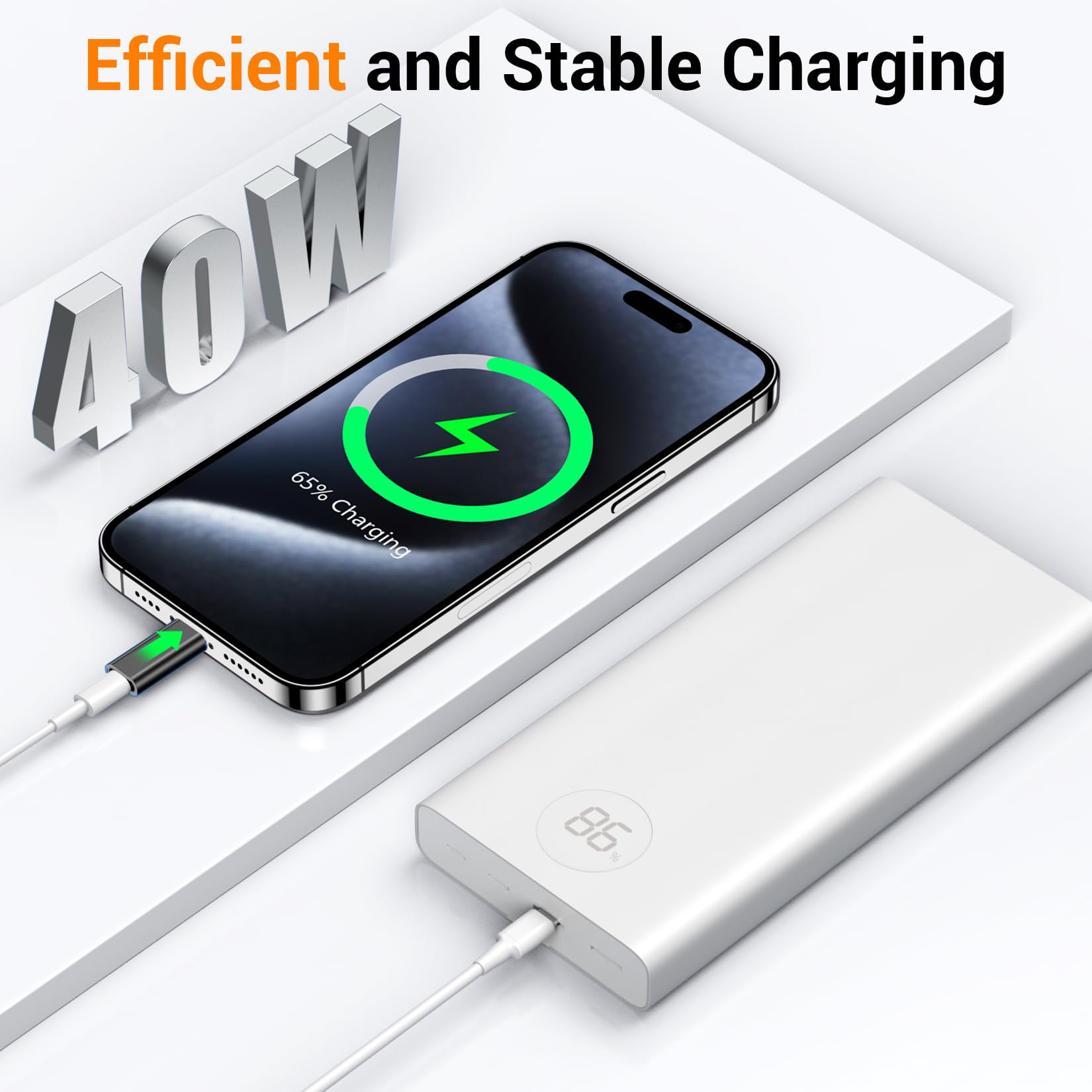 Temdan 4 Pack Lightning to USB C Adapter - Compatible with iPhone 15/16 Pro/Pro Max/Plus & Samsung S24/S25 - Fast Charging USB C Cable for iPhone 16/15 Charger & Accessories (Black) - Perfect for Travel, Home & Office Charging