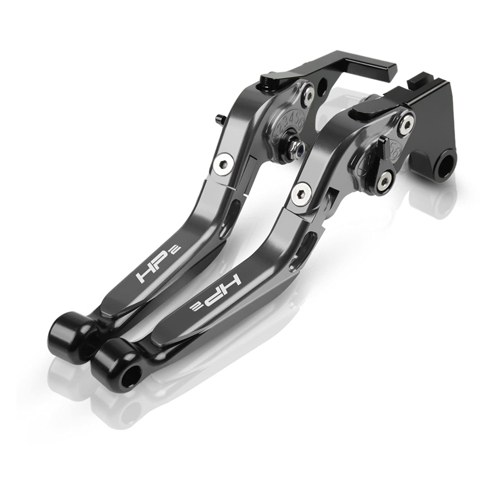 Adjustable Motorcycle Brake & Clutch Levers for BMW HP2 Sport 2008-2012 - Extendable Handlebars, Gray - Perfect for Racing, Off-Road & Custom Bike Modifications