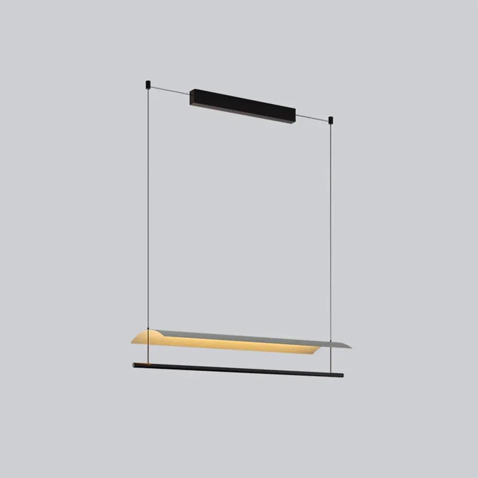 Modern Minimalist Linear Pendant Light for Office - Sleek Hanging LED Fixture with Adjustable Height, Perfect for Conference Rooms, Desks & Workspaces