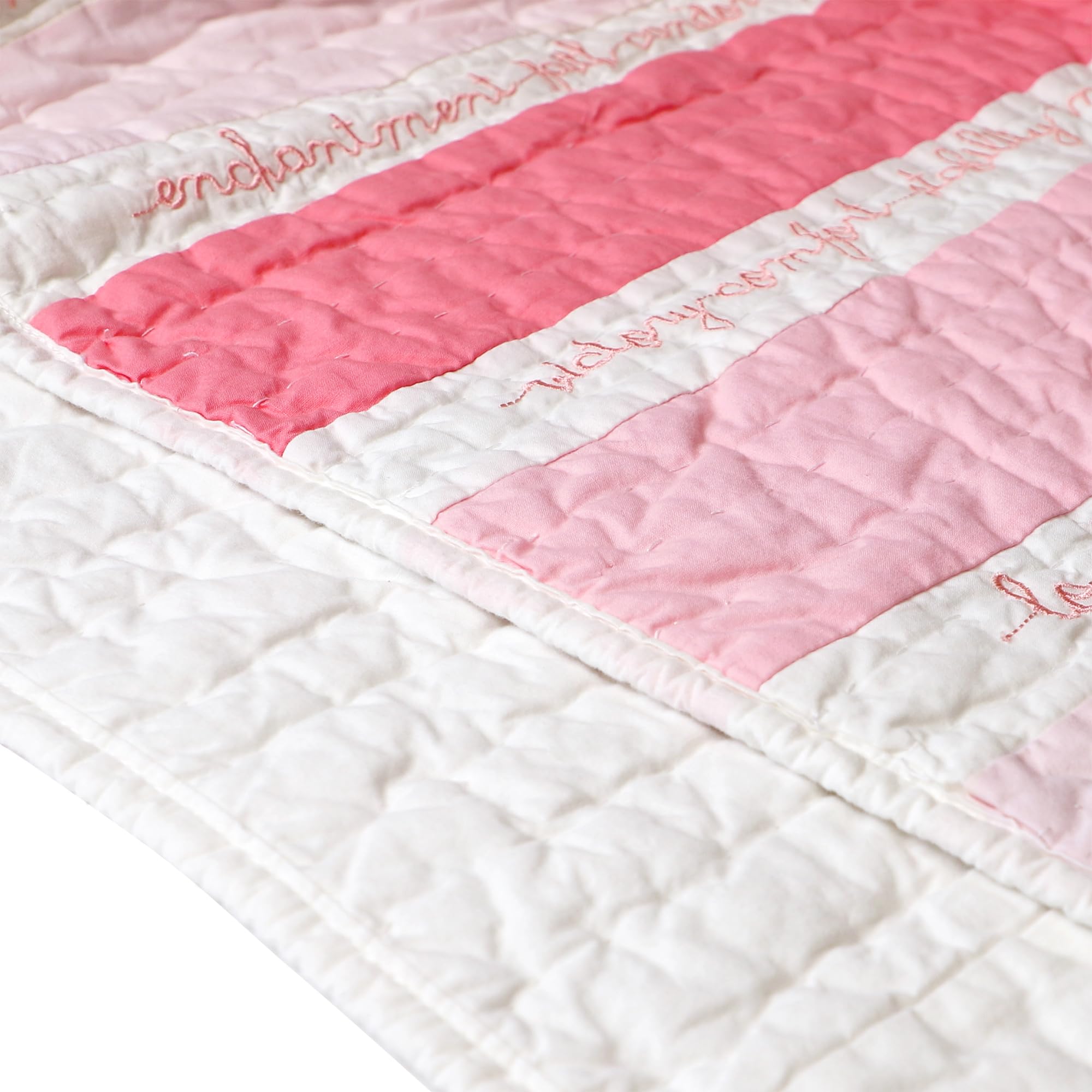 Personalized Baby Quilt - Custom Embroidered Keepsake Blanket for Newborns - 100 Wishes Plush Blankie with Message - 36”Wx50”L - Blue - Perfect Baby Shower Gift & Nursery Essential