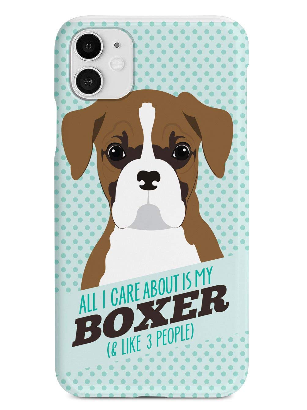 Inspired Cases - Premium 3D Textured Protective Phone Case for Apple iPhone 12 | Shockproof & Anti-Scratch Cover with Boxer Dog Design - Perfect for Gym, Outdoor & Daily Use
