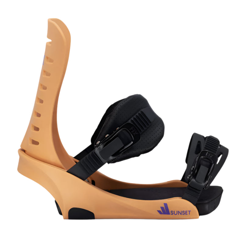 2025 Women's Sunset Snowboard Bindings - Adjustable & Comfortable for All-Day Riding | Perfect for Freestyle, All-Mountain & Powder Snowboarding