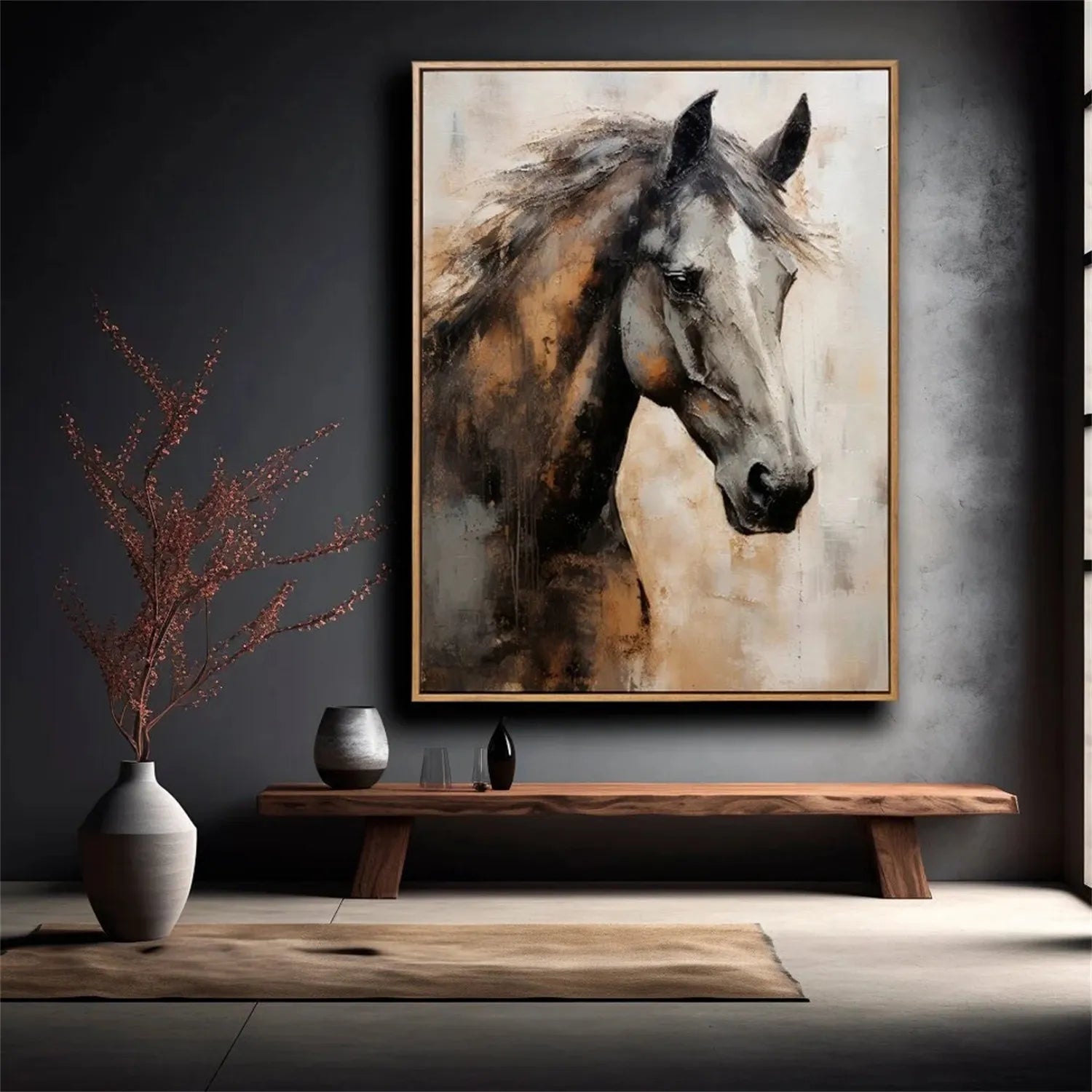 Animal Art Painting #AP052 - Handmade Canvas Wall Decor for Living Room, Bedroom & Office - Perfect Gift for Pet Lovers & Home Decor