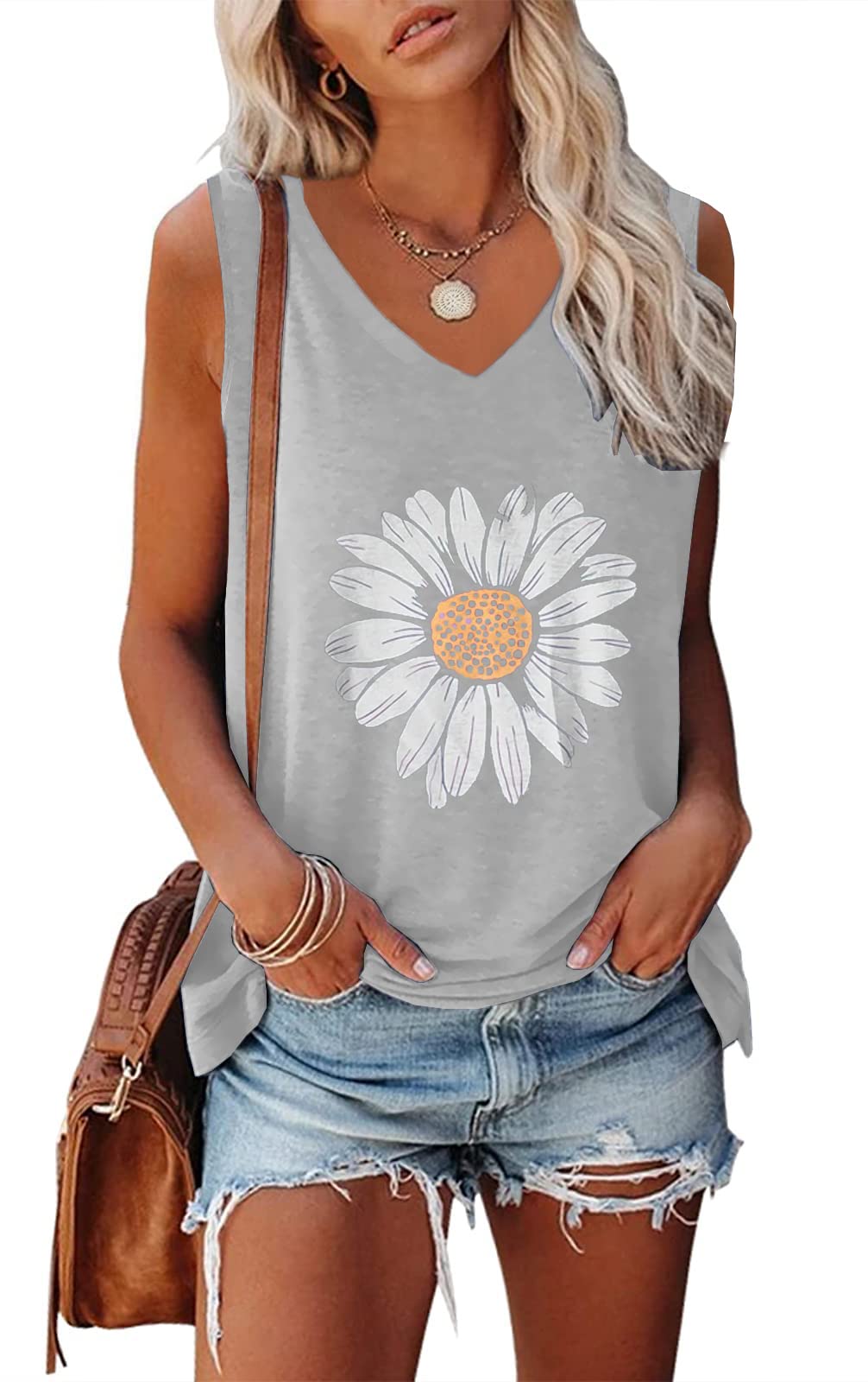 Women's Sleeveless Yoga Tank Tops - Breathable Loose Fit Athletic Shirts for Running, Workout & Summer Activities | Gym, Pilates & Casual Wear