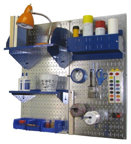 Metallic Pegboard Blue Accessories