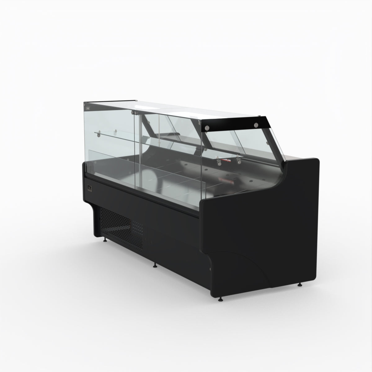 2 Meter AG Deli Showcase Glass Display Case - Perfect for Supermarkets, Delis & Bakeries to Showcase Fresh Food & Pastries