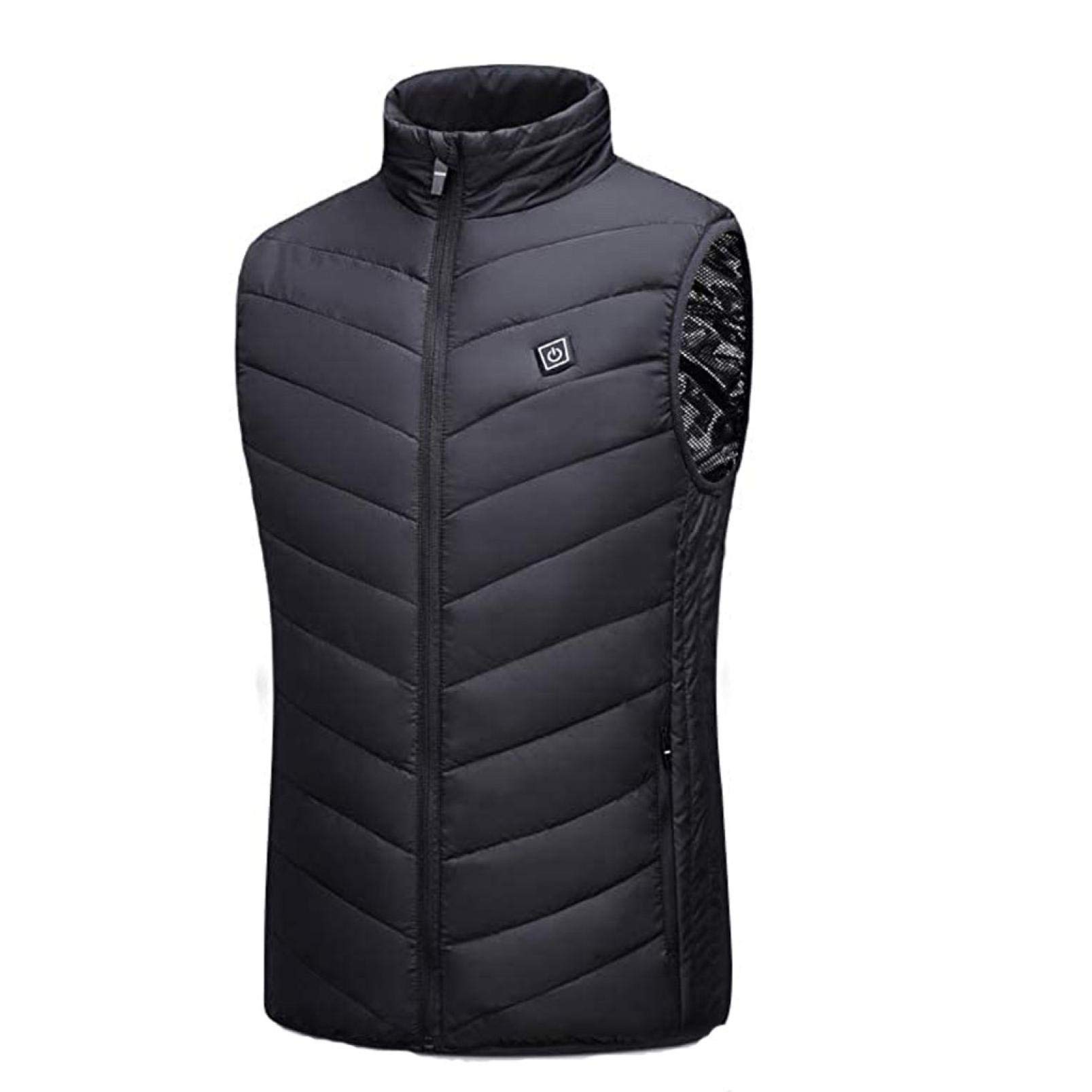 VISALY Heated Jacket for Men & Women - Battery Powered Heated Coat for Outdoor Activities - Riding, Skiing, Fishing - USB Rechargeable Winter Warm Jacket with Heating Pads - Perfect for Cold Weather Adventures and Winter Sports