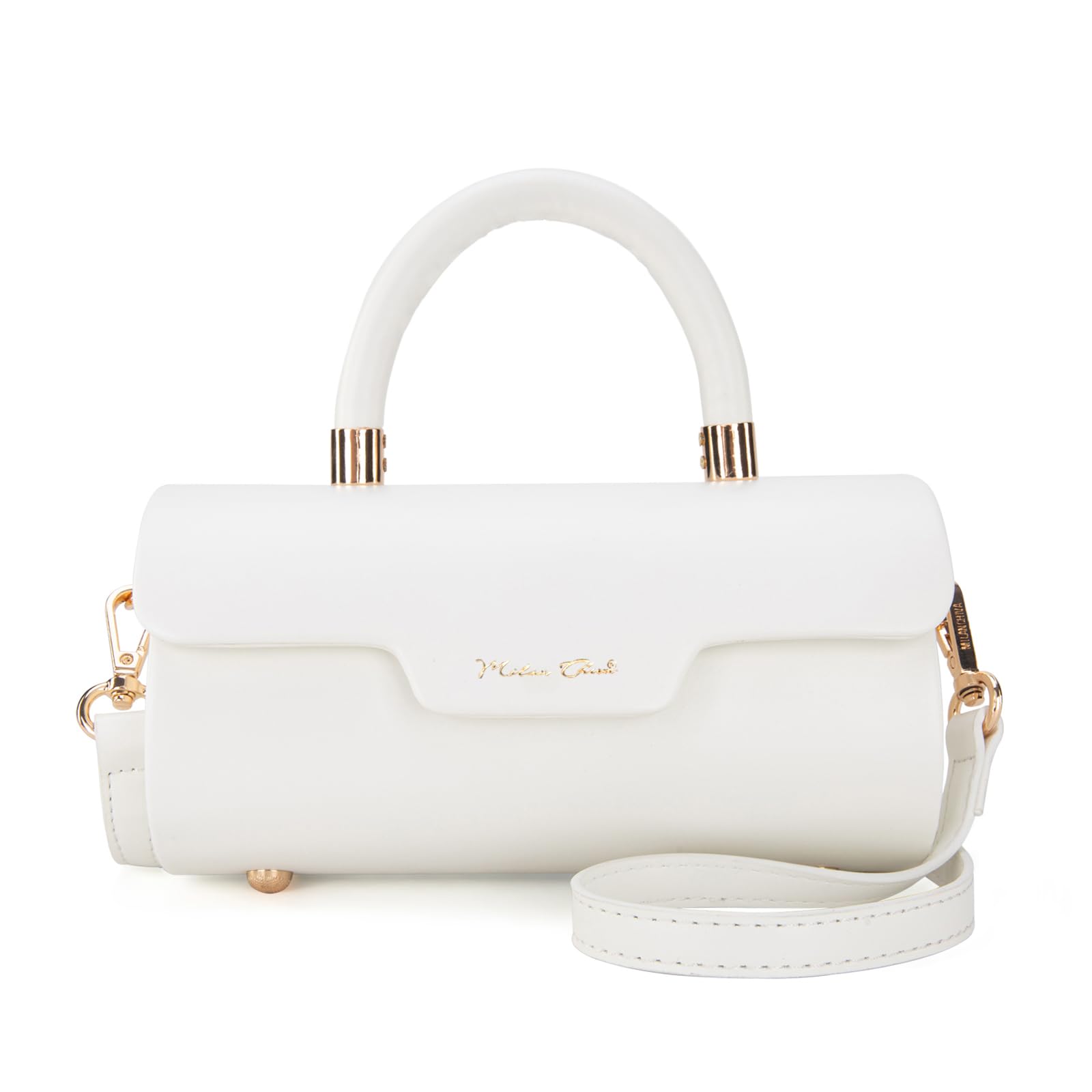 Stylish Milan Chiva Small Designer Handbag for Women - Mini Top Handle Barrel Purse, Cute & Trendy Crossbody Bag for Work, Party, and Daily Use