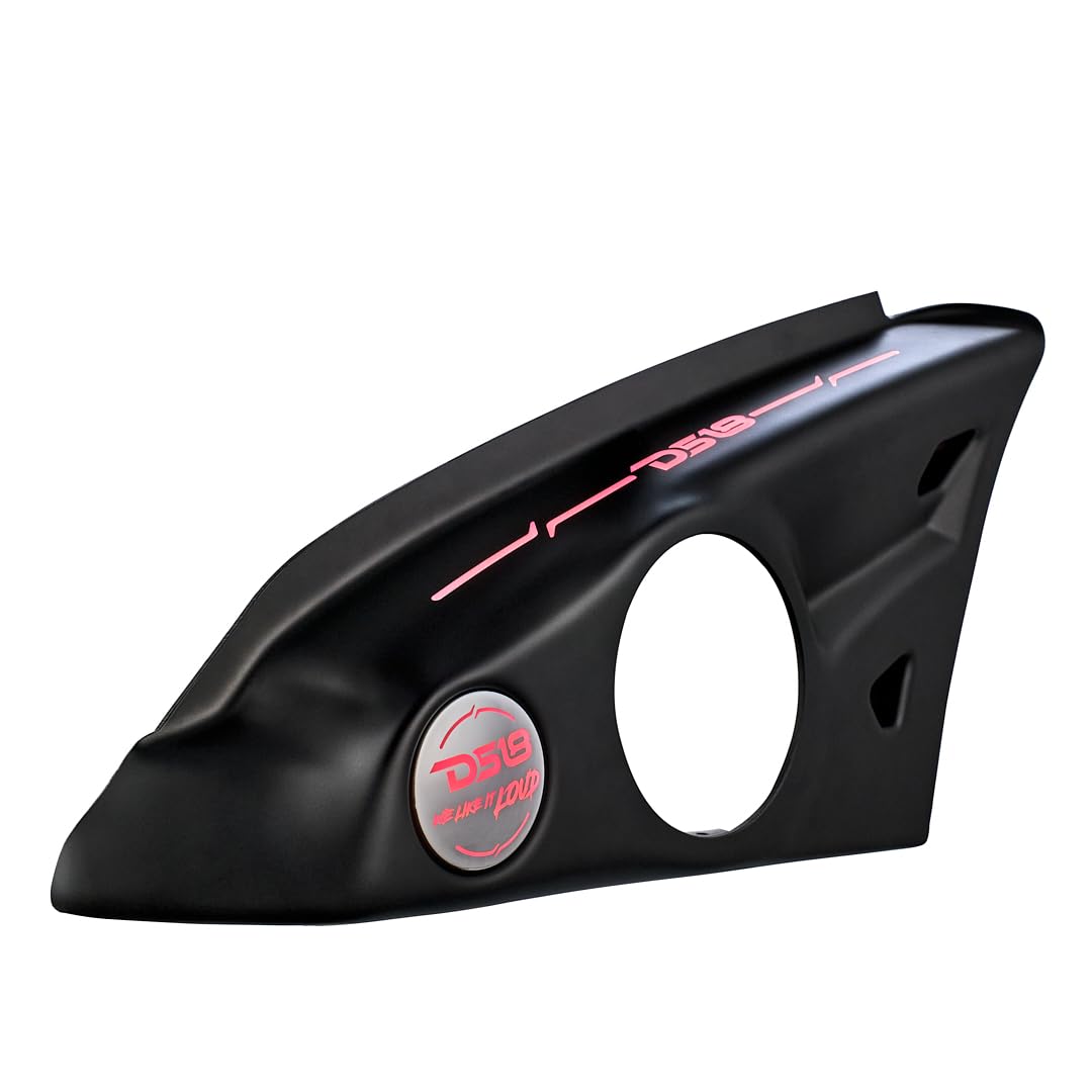 DS18 SLG-AR6V2 Polaris Slingshot Arm Rest Enclosure with Digital LED Lights (2015+ Models) - Fits 2X 6.5