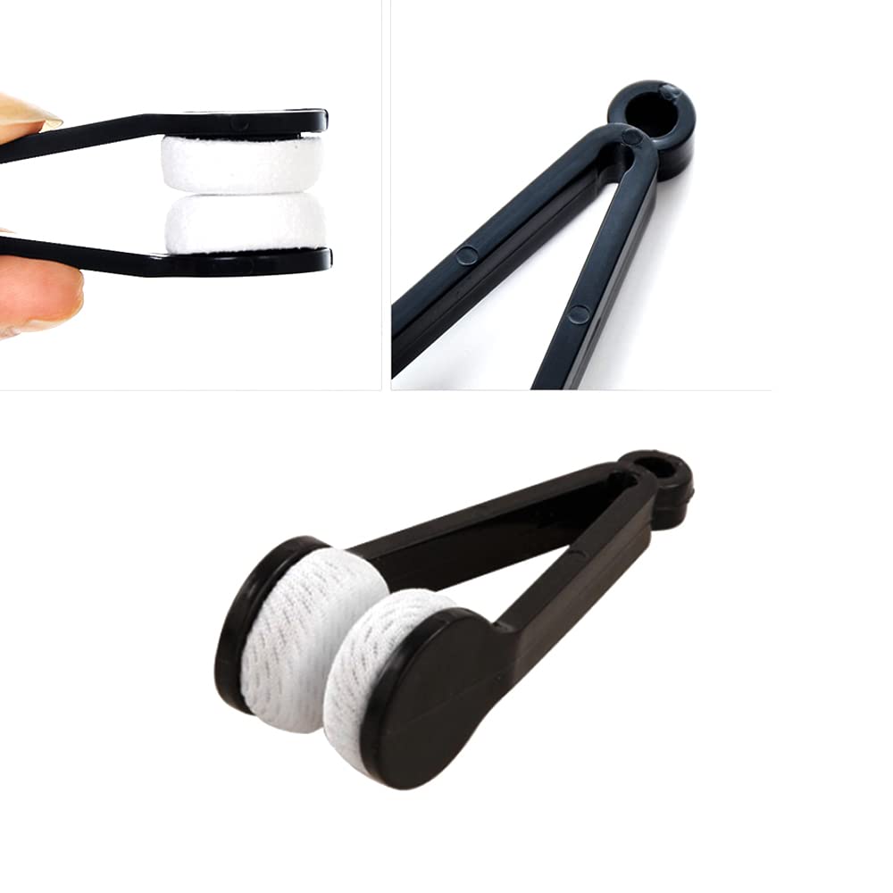10 Pack Mini Microfiber Glasses Cleaner with Soft Brush - Premium Eyeglass Cleaning Tool for Sunglasses & Spectacles - Perfect for Travel, Office, and Everyday Use