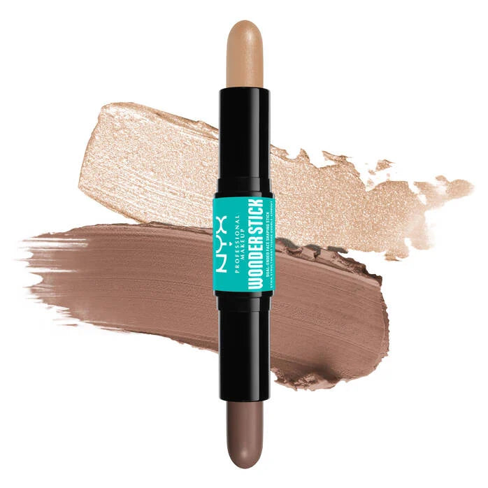 NYX Wonder Stick Contour & Highlighter Duo - Creamy Blendable Makeup Stick for Face Sculpting & Glow - Perfect for Everyday Makeup & Professional Contouring