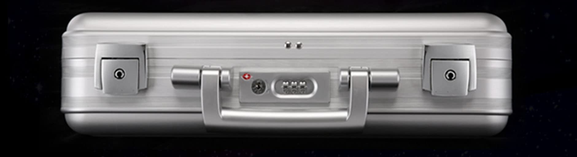 14.5 Inch Aluminum Business Briefcase with TSA Lock - Secure Metal Cash Box & Laptop Case for iPad, 14