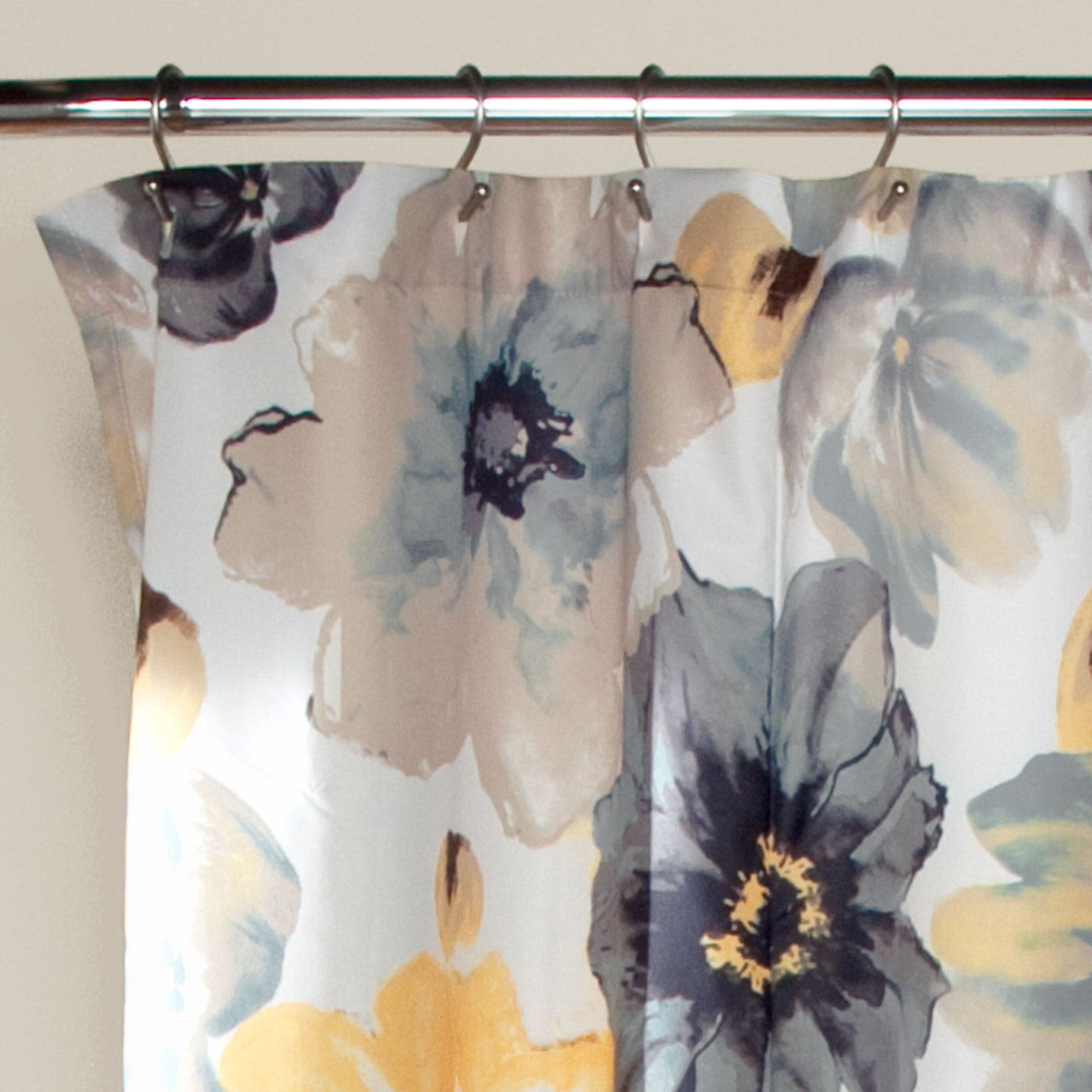 Leah Waterproof Shower Curtain with Hooks - Elegant Bathroom Decor for Home & Hotel Use