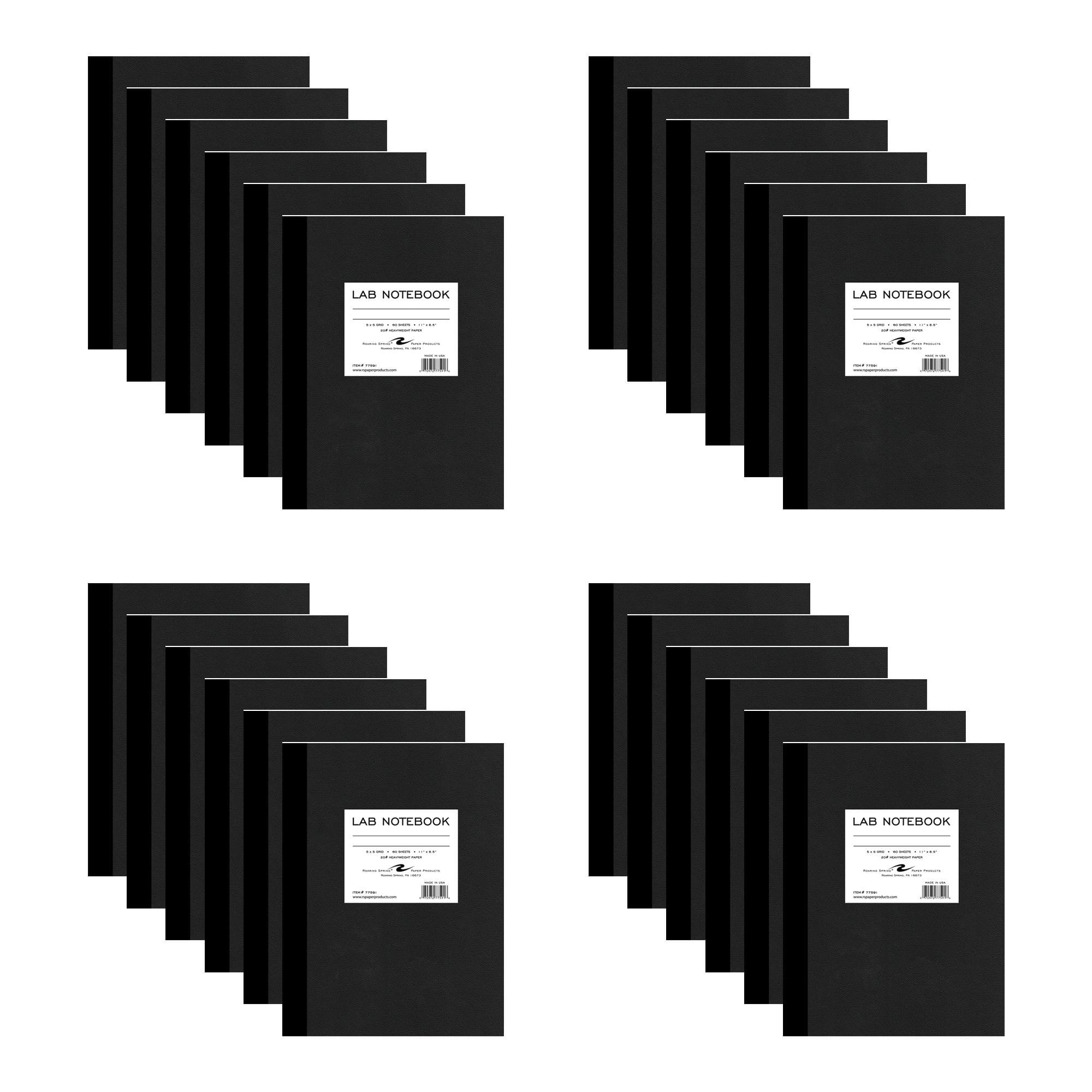 Roaring Spring Black Science Lab Notebook - 5x5 Graph Ruled, 11